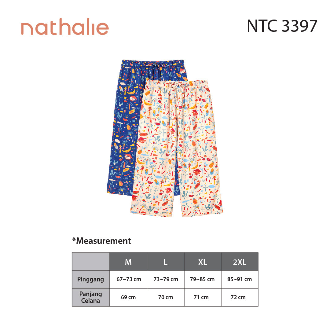 Nathalie x Amalia Celana Panjang 3/4 Rayon 1 pcs NTC 3397