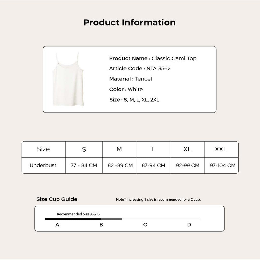 Nathalie Tencel Tanktop 1 Pcs NTA 3562