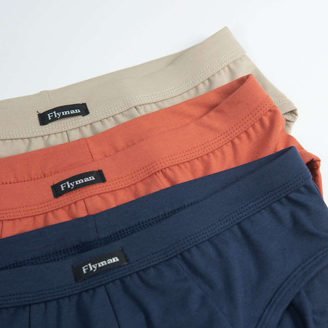 Flyman Celana Dalam Pria Brief Cotton Blend 1 pcs FM 3378