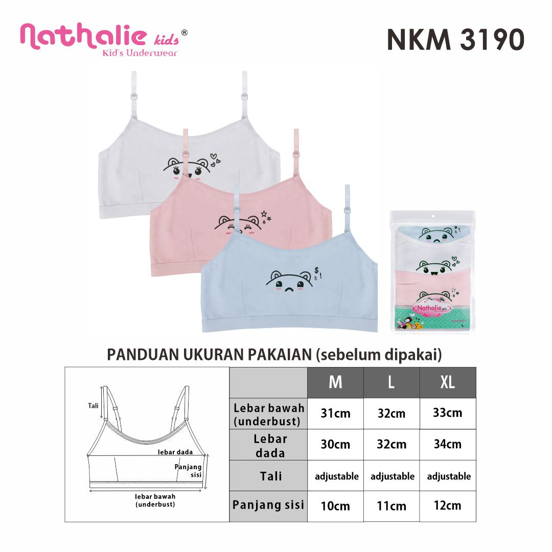FN Kids Miniset Anak Perempuan 3 pcs NKM 3190