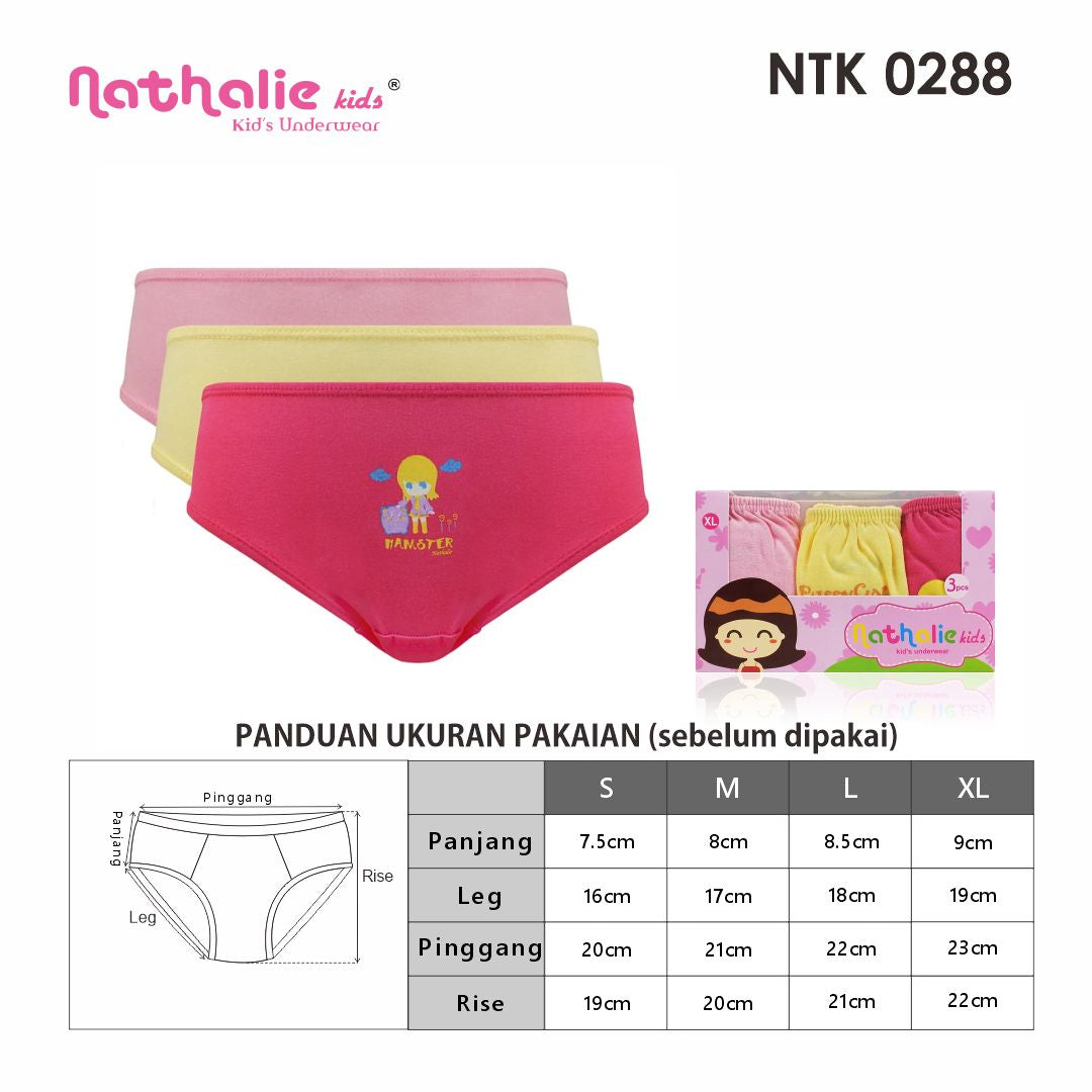 FN Kids Celana Dalam Anak Perempuan 3 pcs NTK 0288