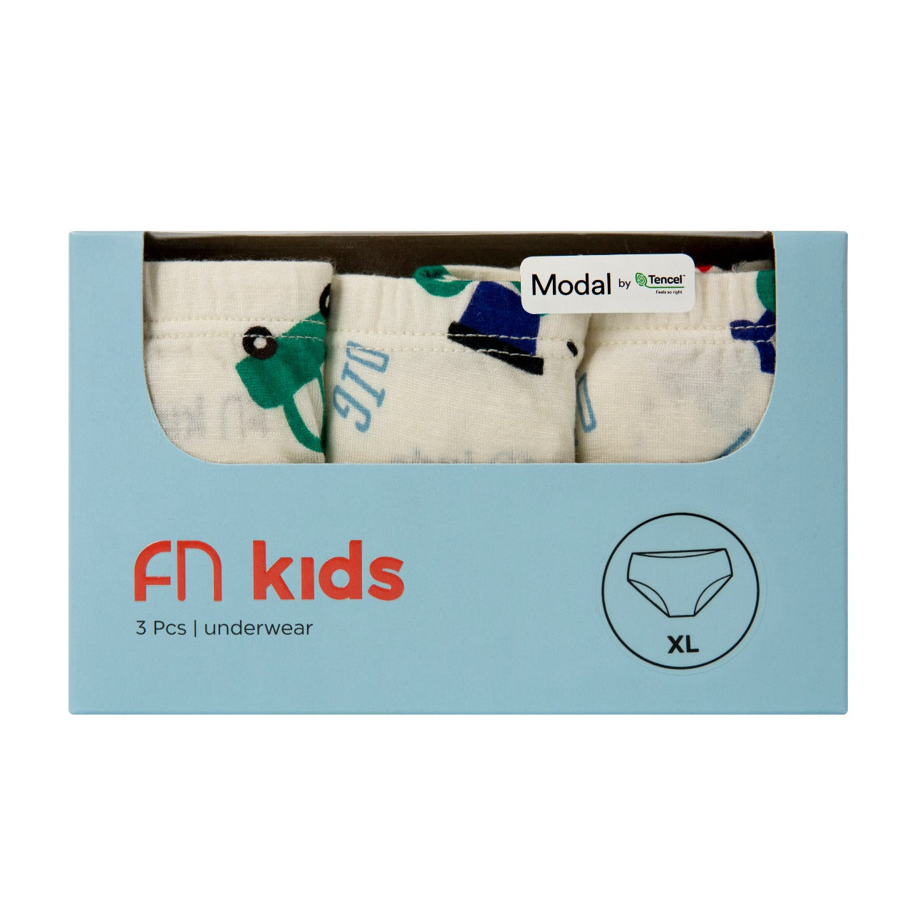 FN Kids Celana Dalam Brief Anak Laki-Laki Tencel 3 pcs FKC 3389