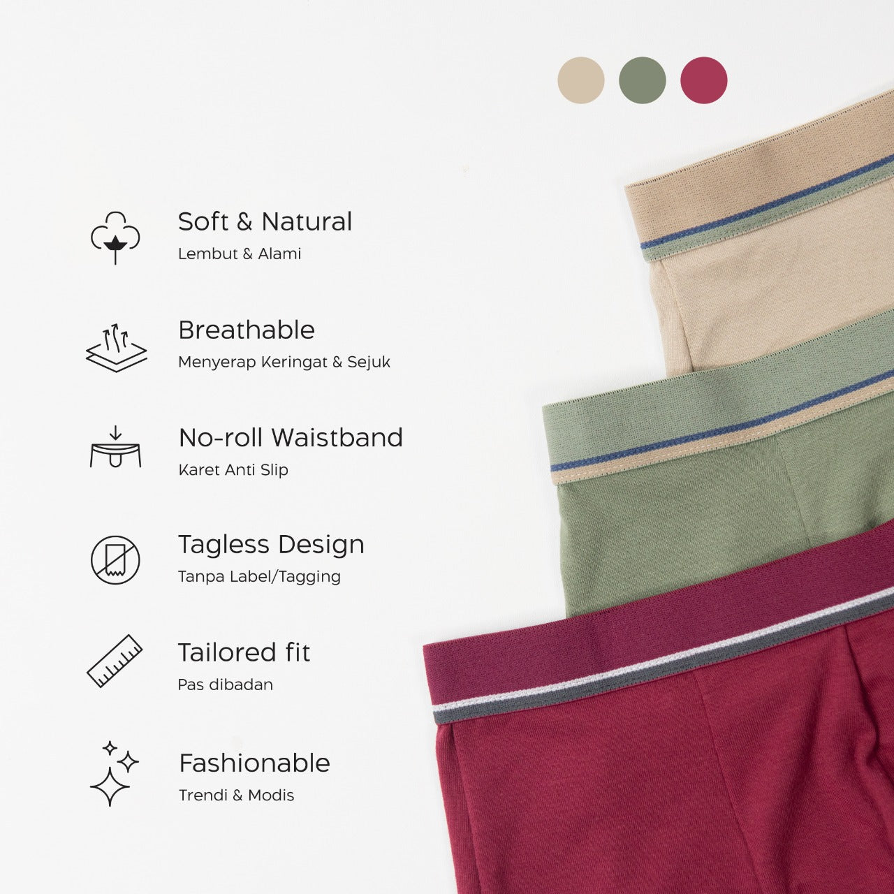 FN Kids Celana Dalam Boxer Anak Laki-Laki 3 pcs FKC 3380