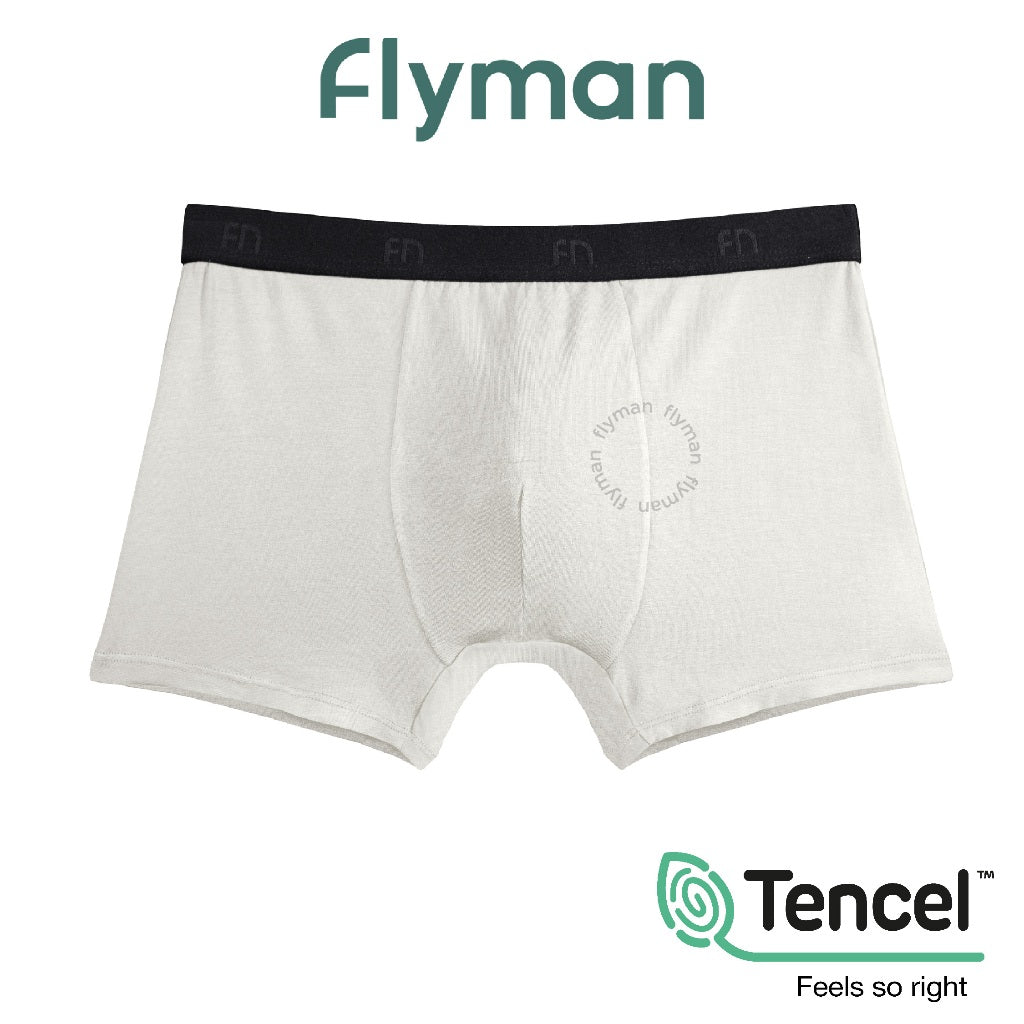 Flyman Celana Dalam Boxer Pria Tencel 1 pcs New FM 3056
