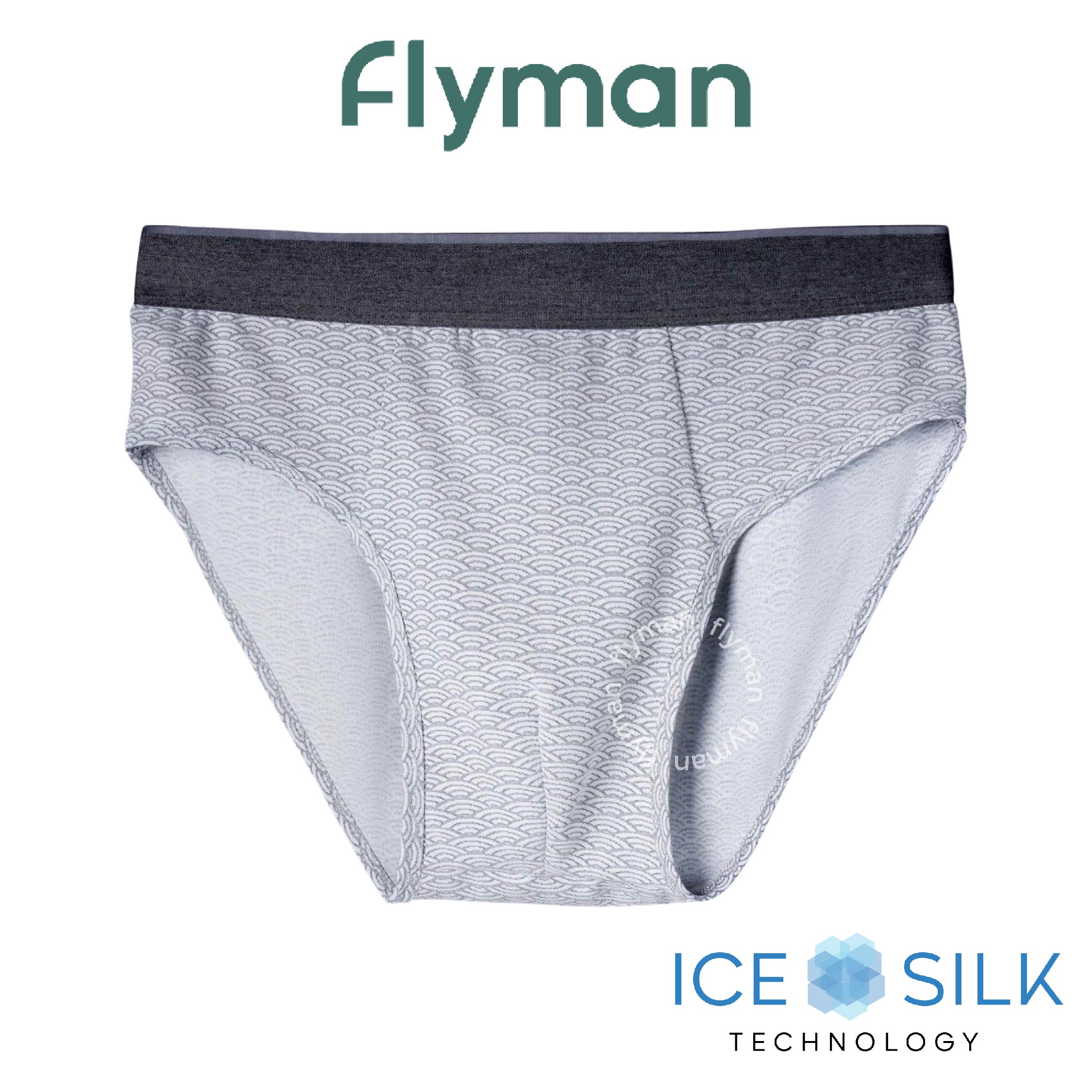 Flyman Celana Dalam Pria Brief Ice Silk 1 pcs FM 3446