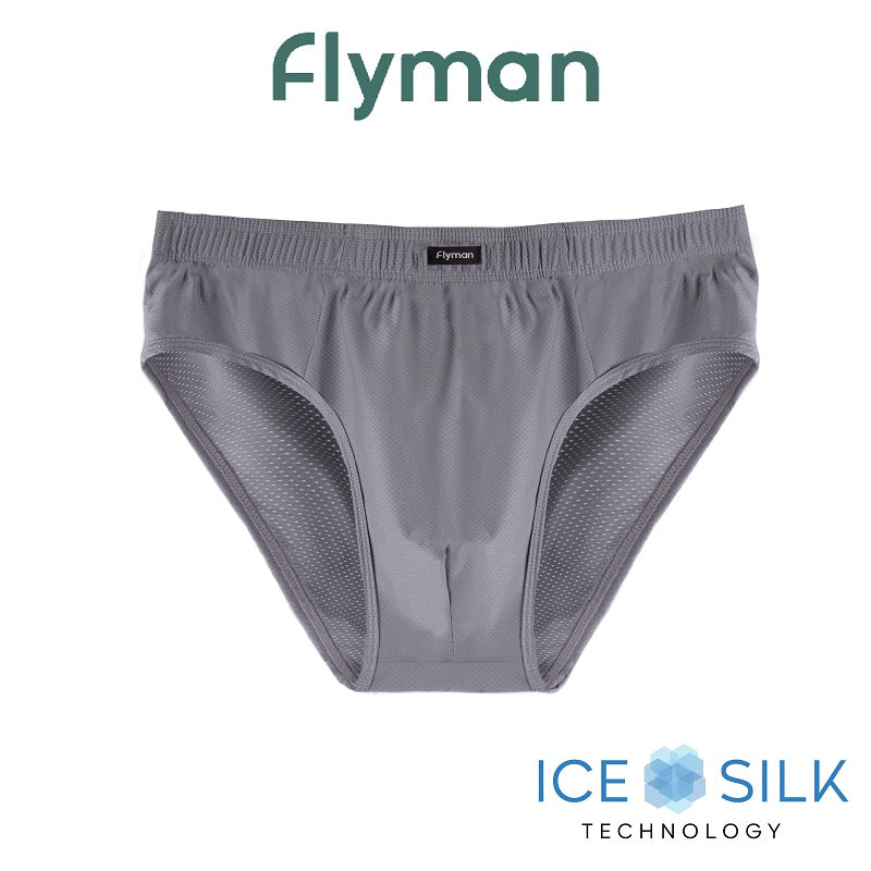 Flyman Celana Dalam Big Size Brief Sport Quickdry Pria Clana Dalem CD Segitiga Cowok Ice Silk Dryfit 1 PCS FM 3472