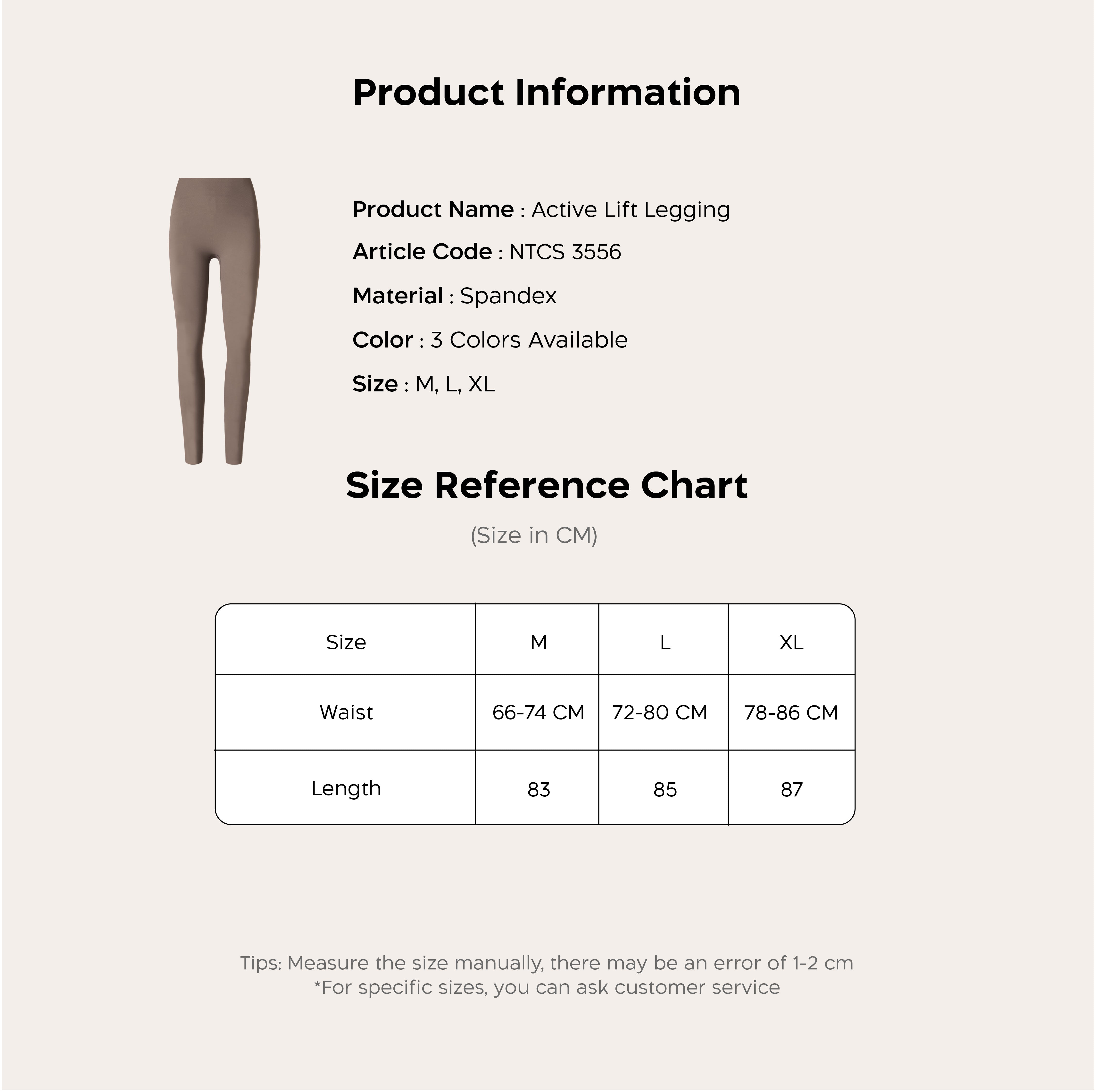 Nahalie Sport Ice Silk Lift Legging NTCS 3556