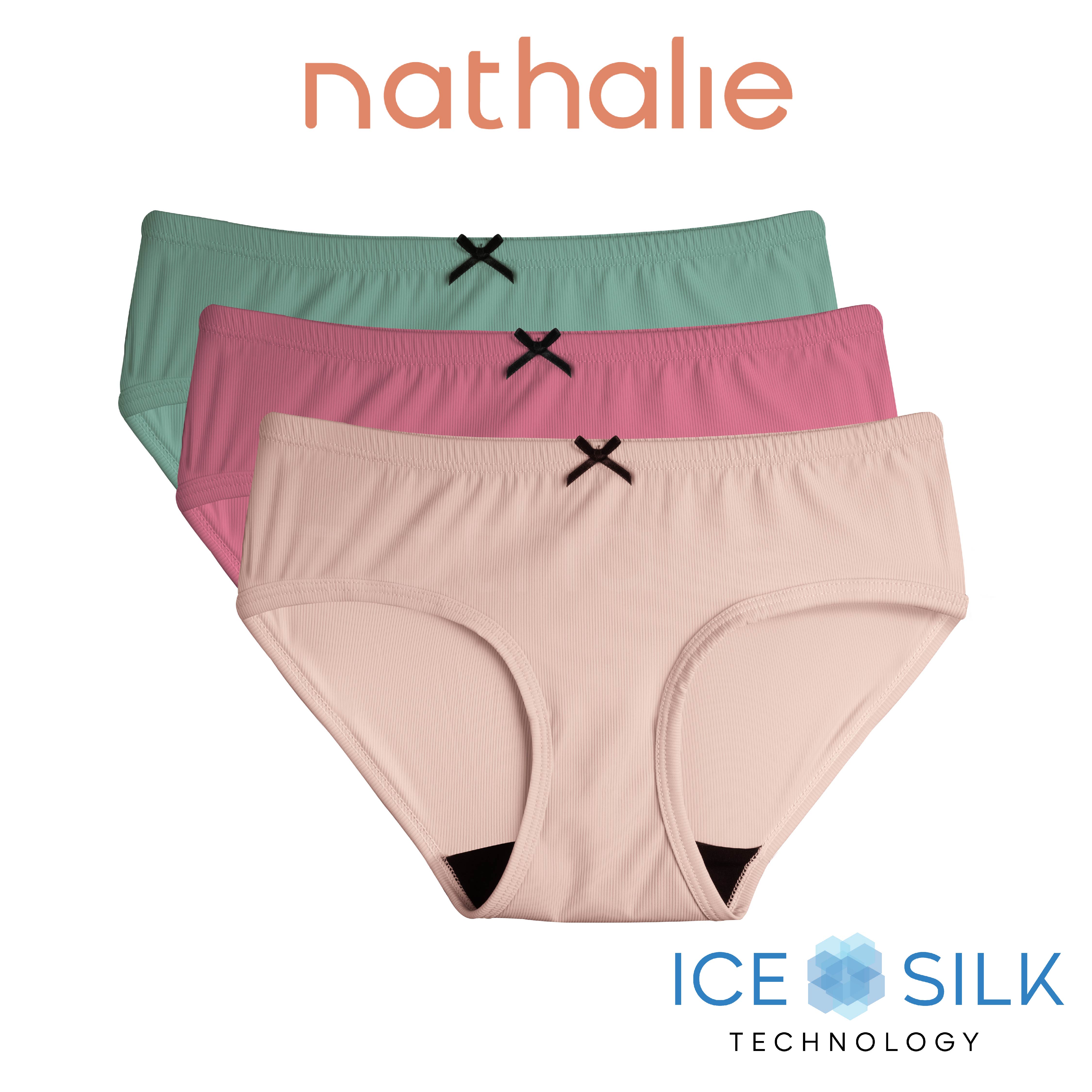 Nathalie Celana Dalam Wanita Ice Silk Rib CD Cewek NTC 3466 1 Pcs