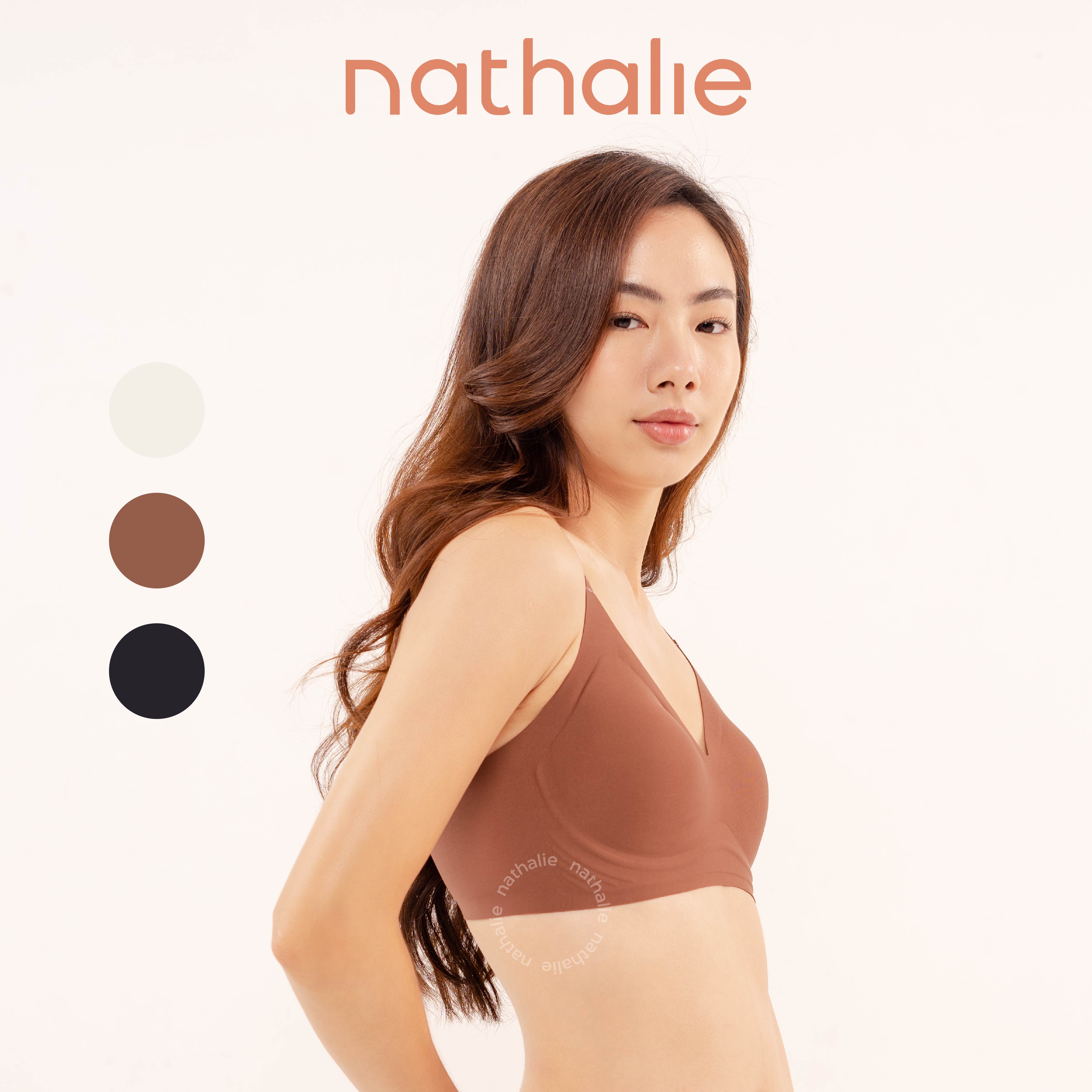 Nathalie Seamless Bra Ice Silk BH Premium Seemless Tanpa Kawat Tidak Nyeplak 1 Pcs NTB 3473