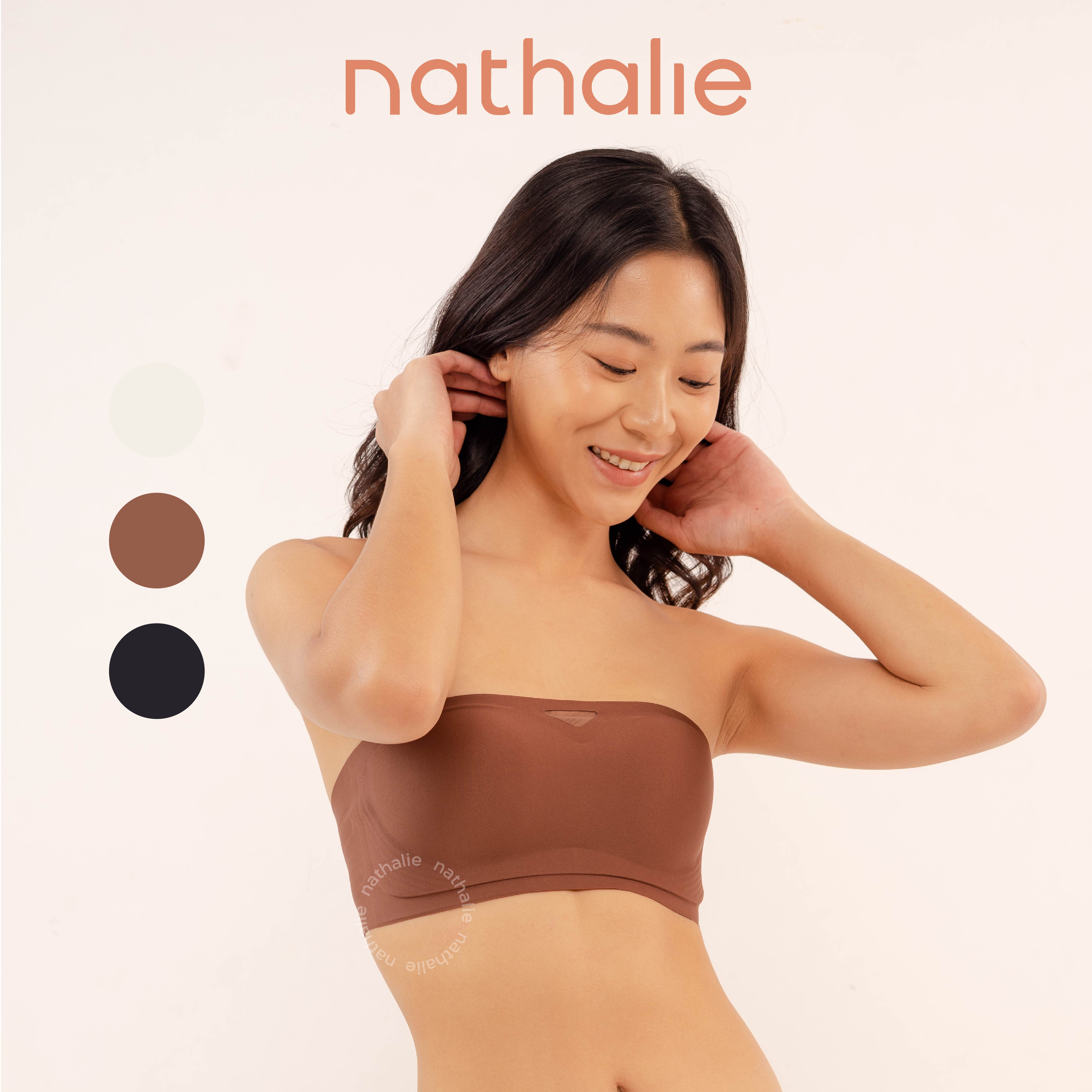 Nathalie Seamless Strapless Bra Premium BH Tanpa Kawat Beha Tanpa Tali Anti Slip Tidak Nyeplak 1 PCS NTB 3474