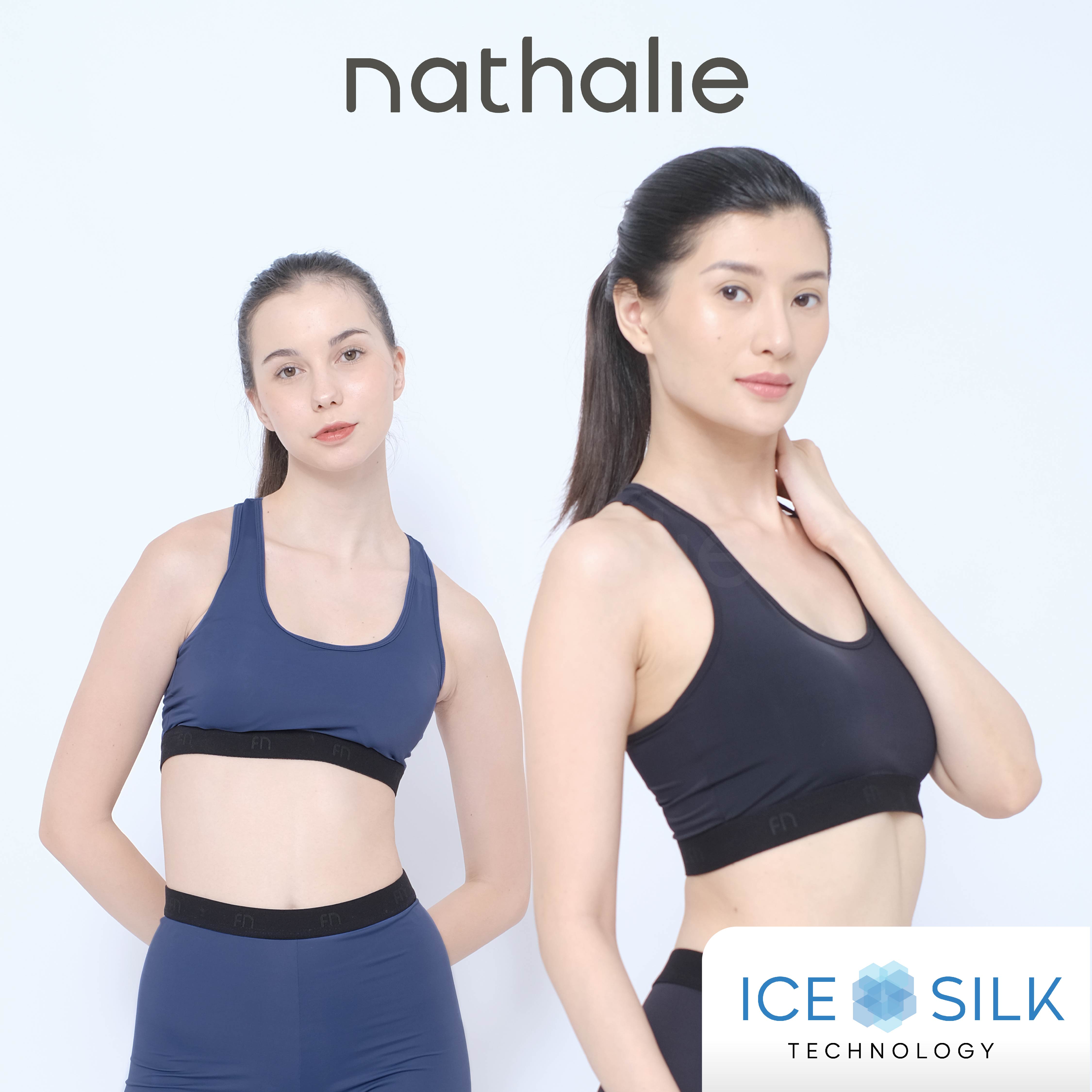 Nathalie Sport Bra Dewasa Cewek Yoga Ice Silk Bra Olahraga Wanita 1 Pcs NTB 3453
