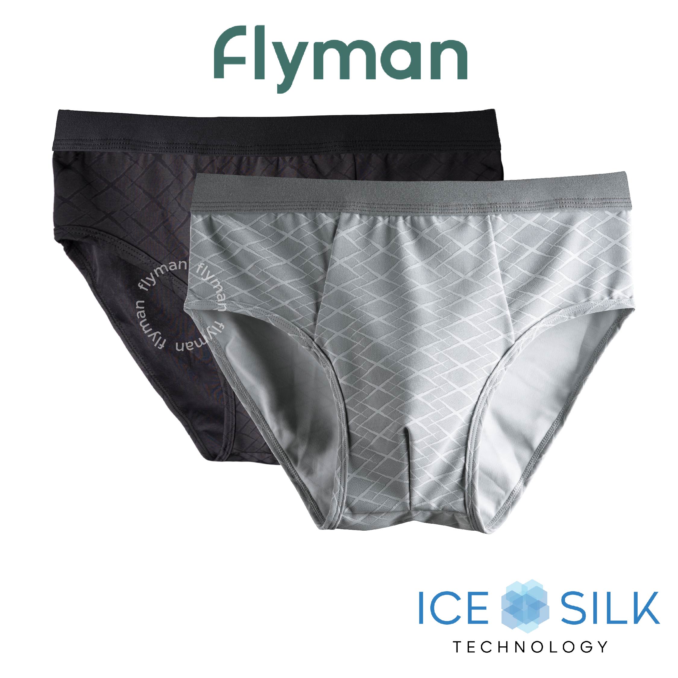 Flyman Celana Dalam Pria Brief Ice Silk 1 pcs FM 3450