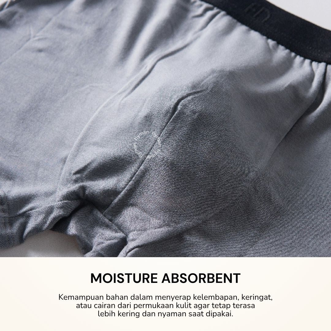 Flyman Celana Dalam Boxer Pria Tencel 1 pcs New FM 3056