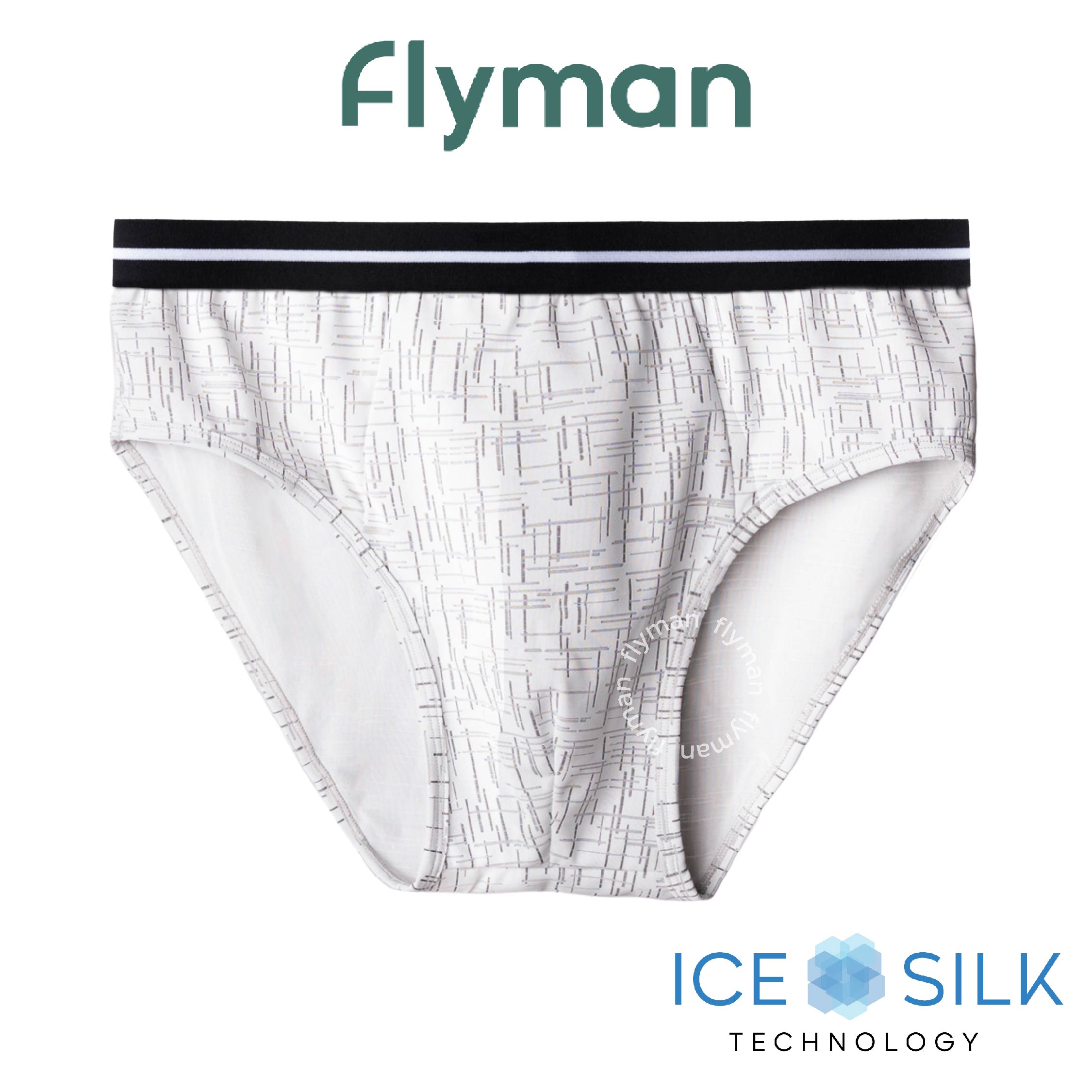 Flyman Celana Dalam Pria Brief Ice Silk 1 pcs FM 3511