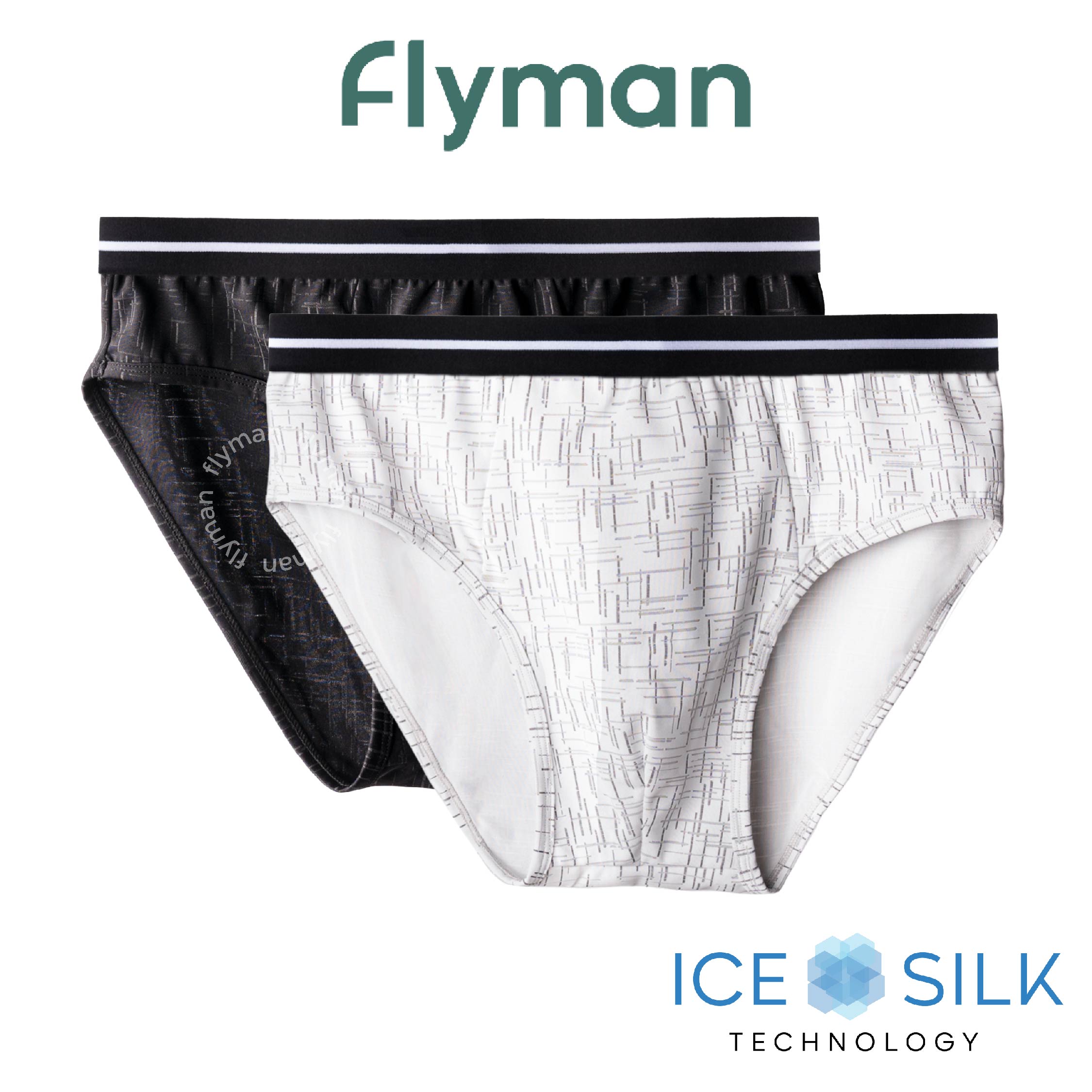 Flyman Celana Dalam Pria Brief Ice Silk 1 pcs FM 3511