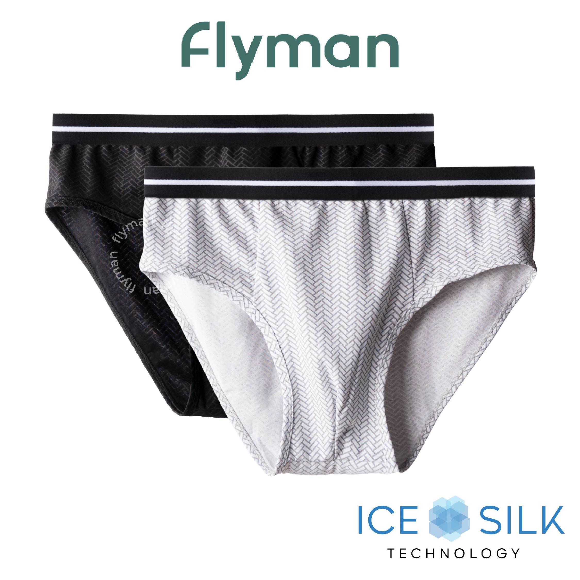 Flyman Celana Dalam Pria Brief Ice Silk 1 pcs FM 3513