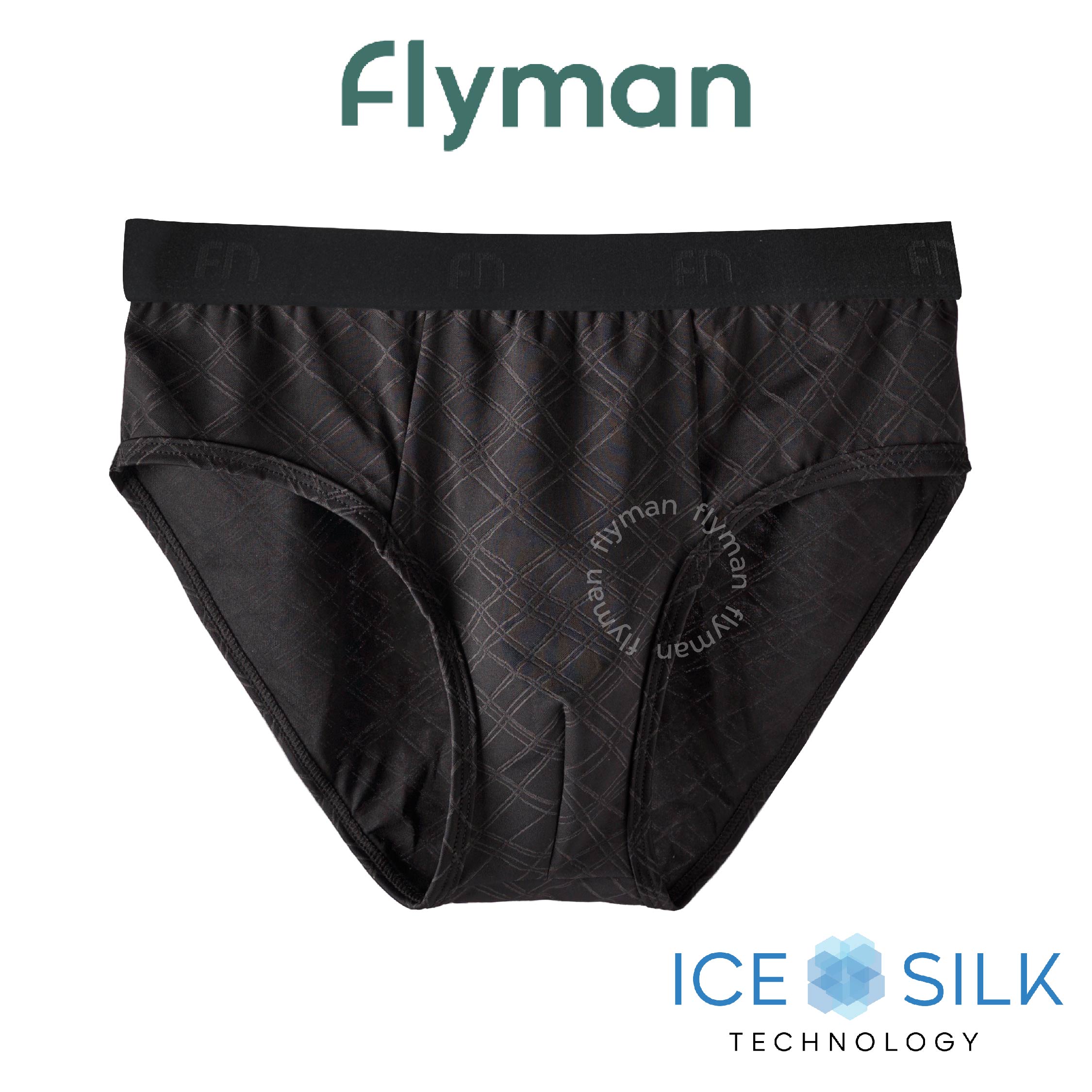 Flyman Celana Dalam Pria Brief Ice Silk 1 pcs FM 3448