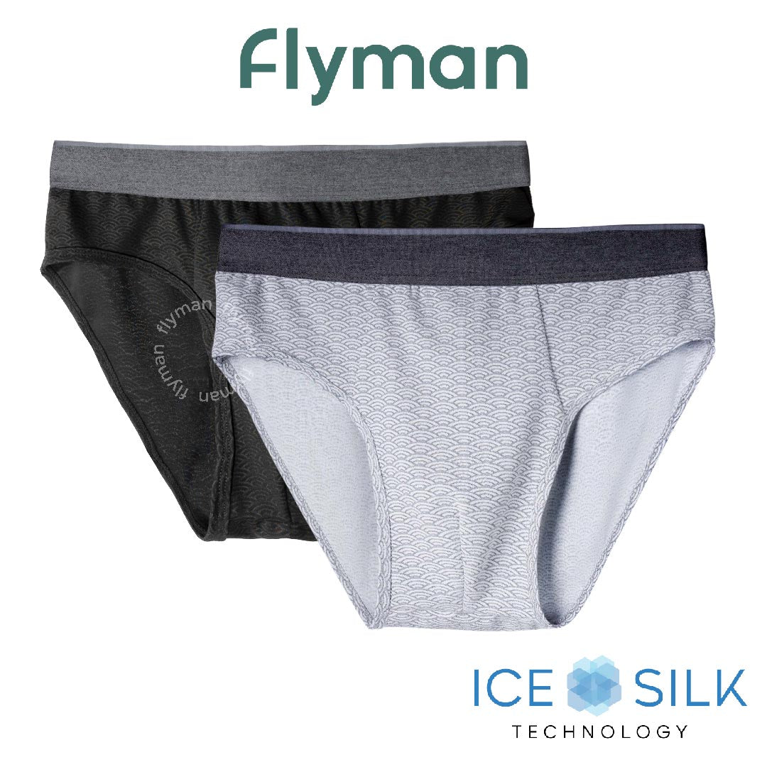 Flyman Celana Dalam Pria Brief Ice Silk 1 pcs FM 3446