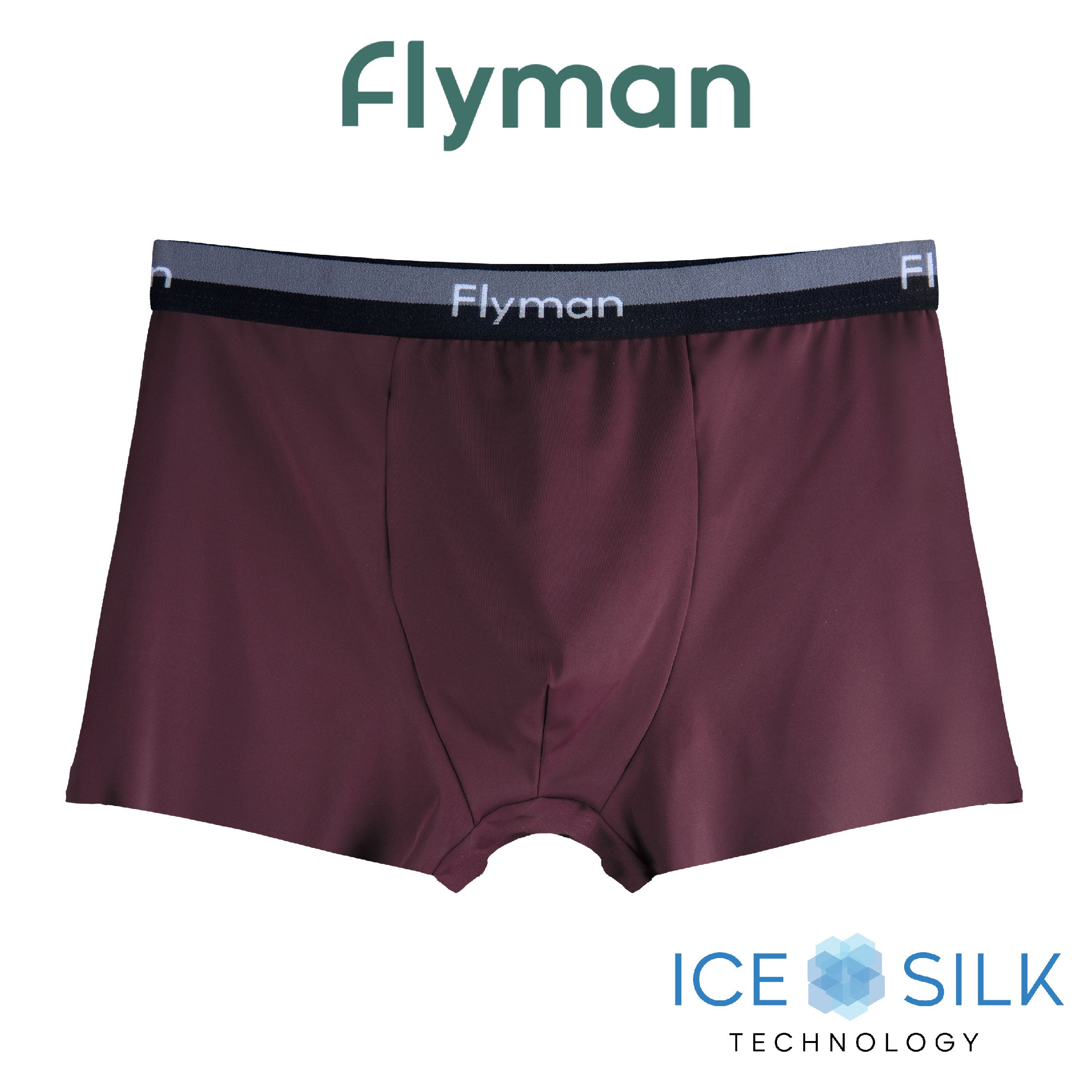 Flyman Celana Dalam Pria Boxer Ice Silk 1 pcs FM 3425