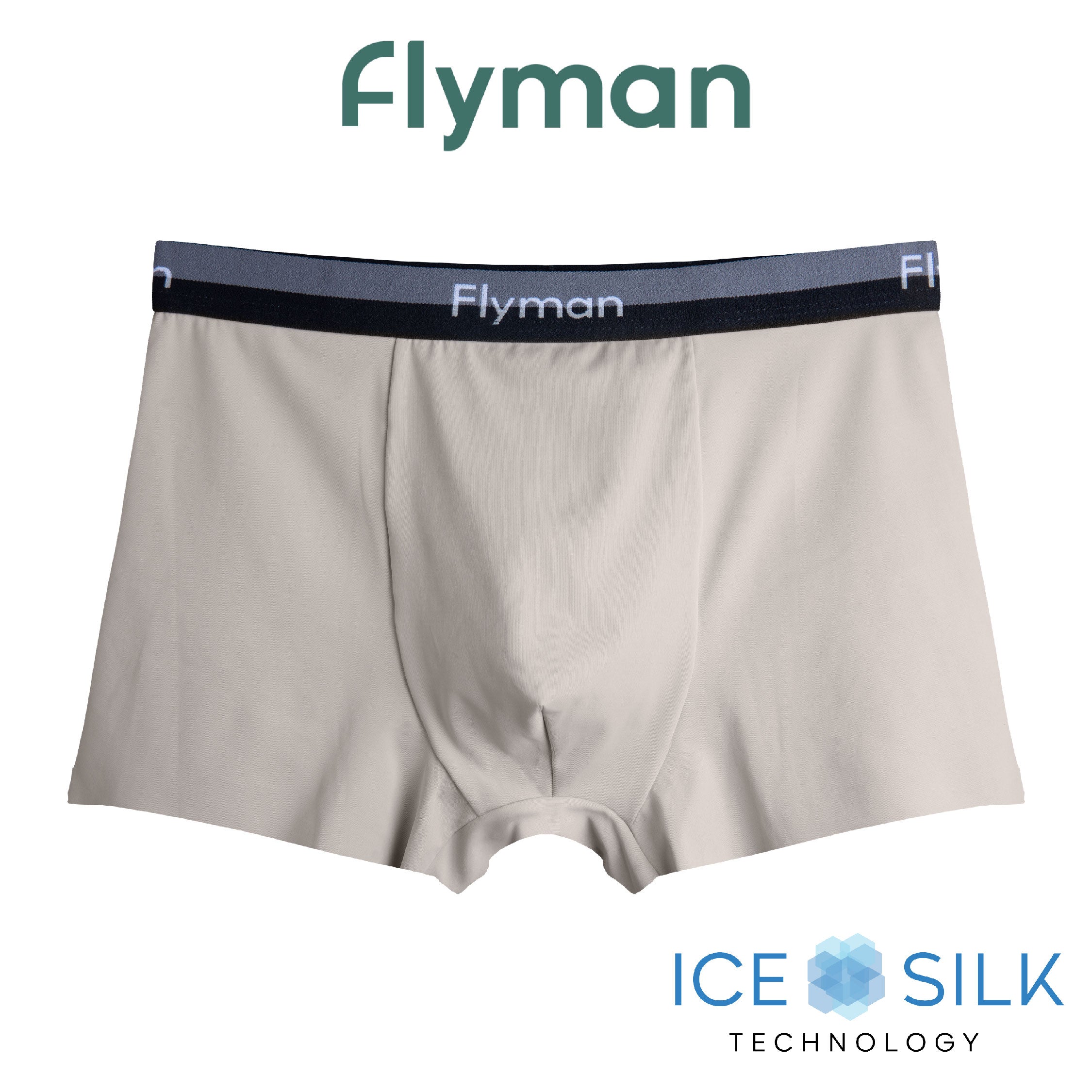 Flyman Celana Dalam Pria Boxer Ice Silk 1 pcs FM 3425