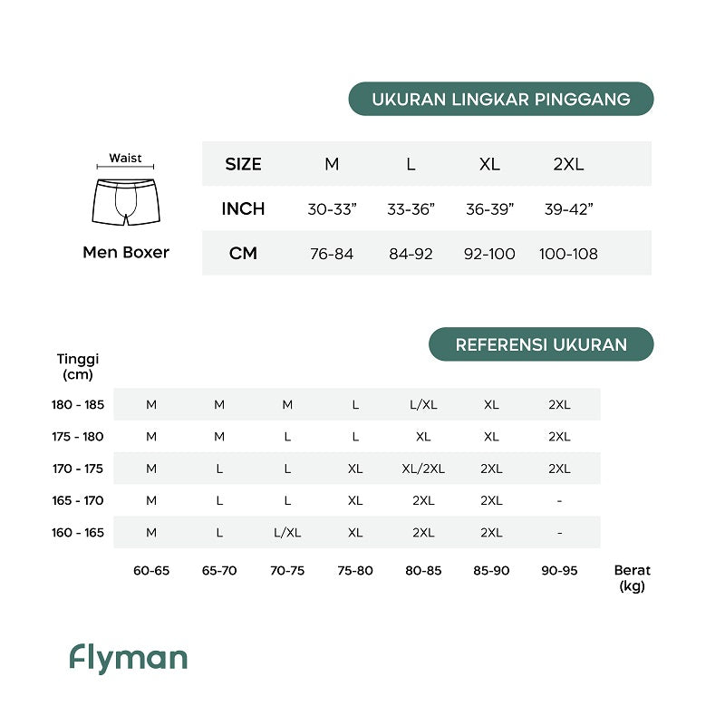 Flyman Celana Dalam Boxer Ultra Seamless Pria CD Bokser Seemles Ice Silk Cowok 1 PCS FM 3456