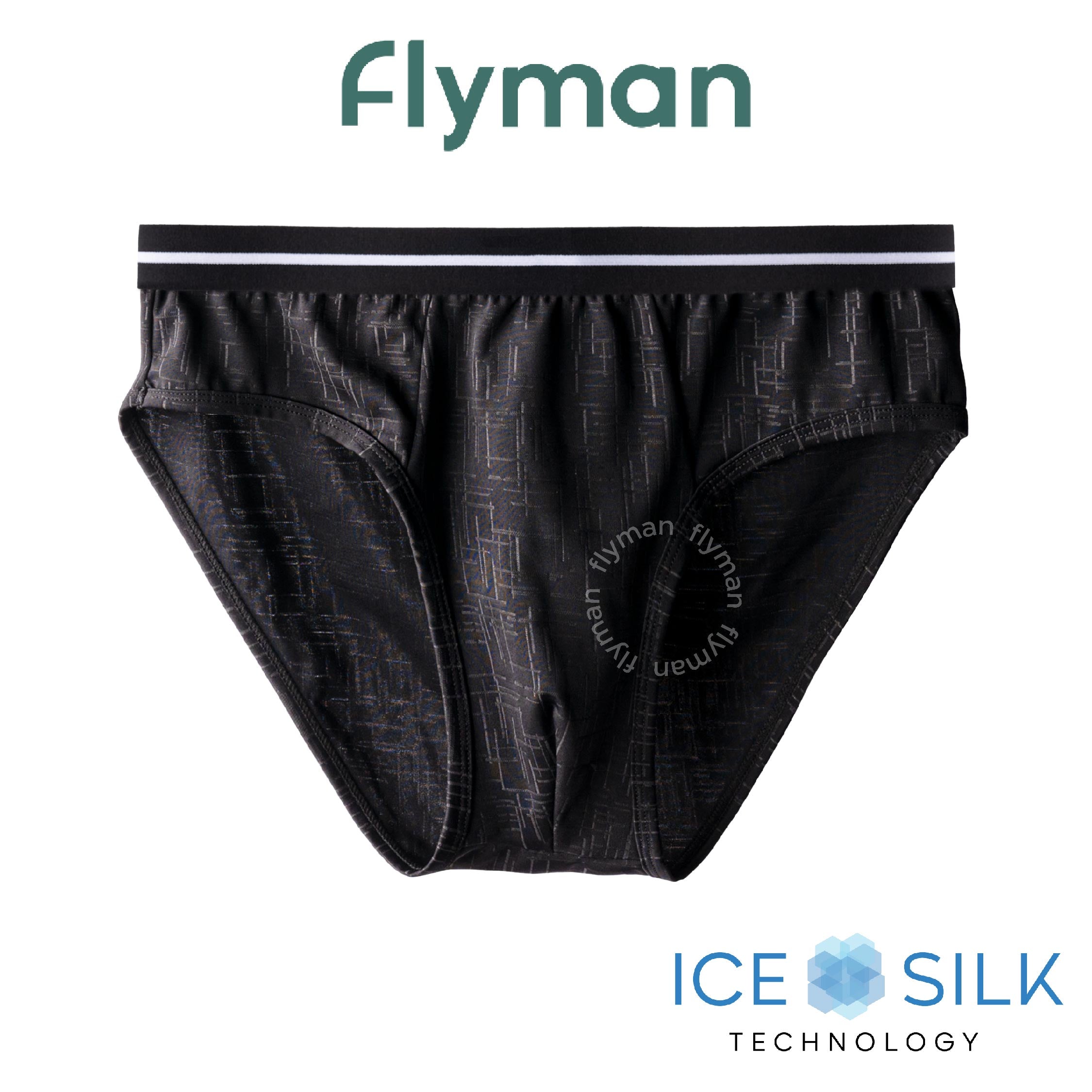 Flyman Celana Dalam Pria Brief Ice Silk 1 pcs FM 3511