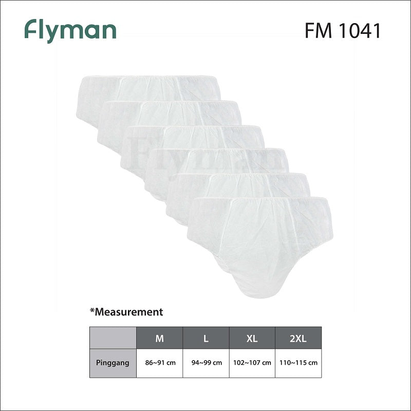 Celana Dalam Kertas Flyman FM 1041 Pack 6 Pcs