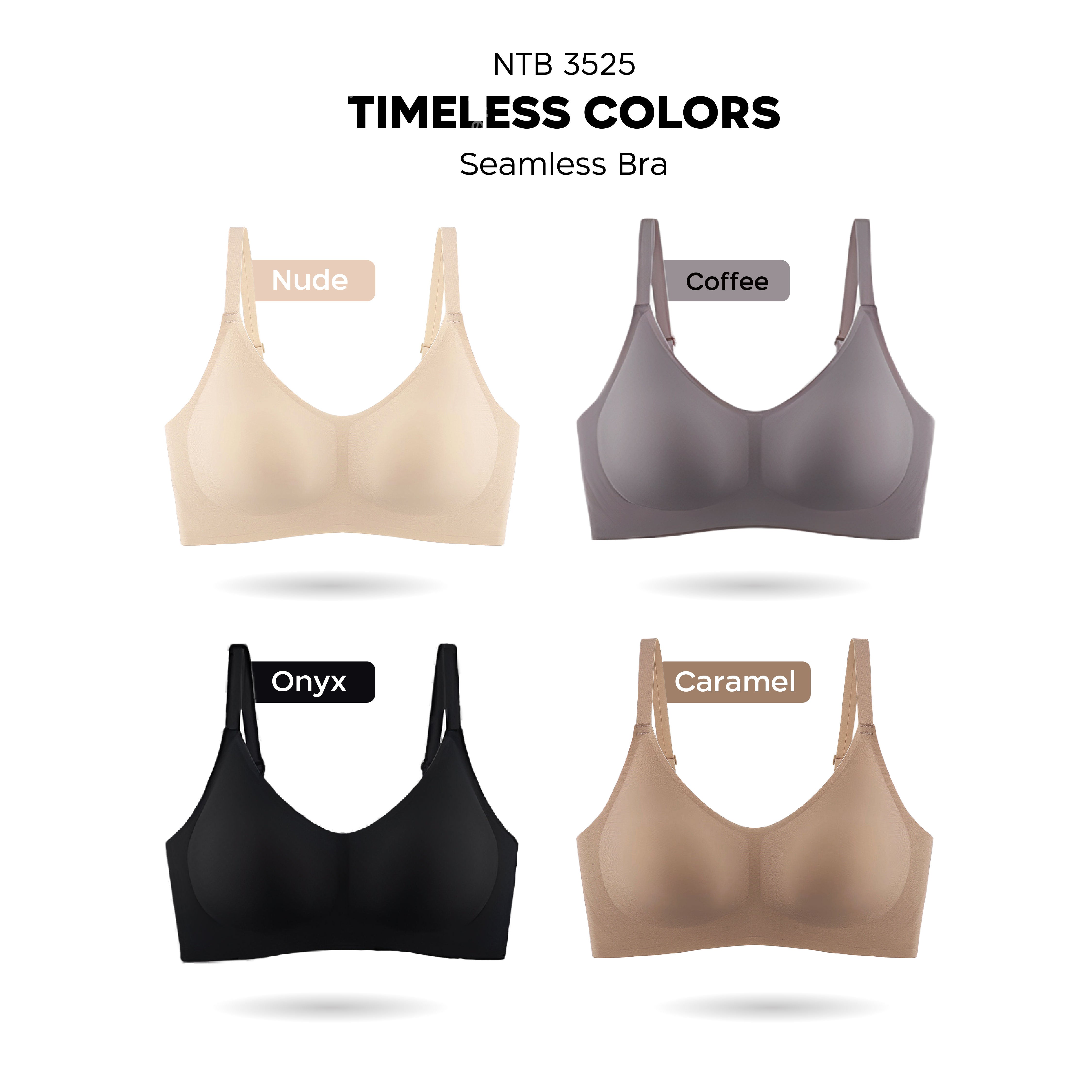 Nathalie Round Neck Seamless Bra NTB 3525