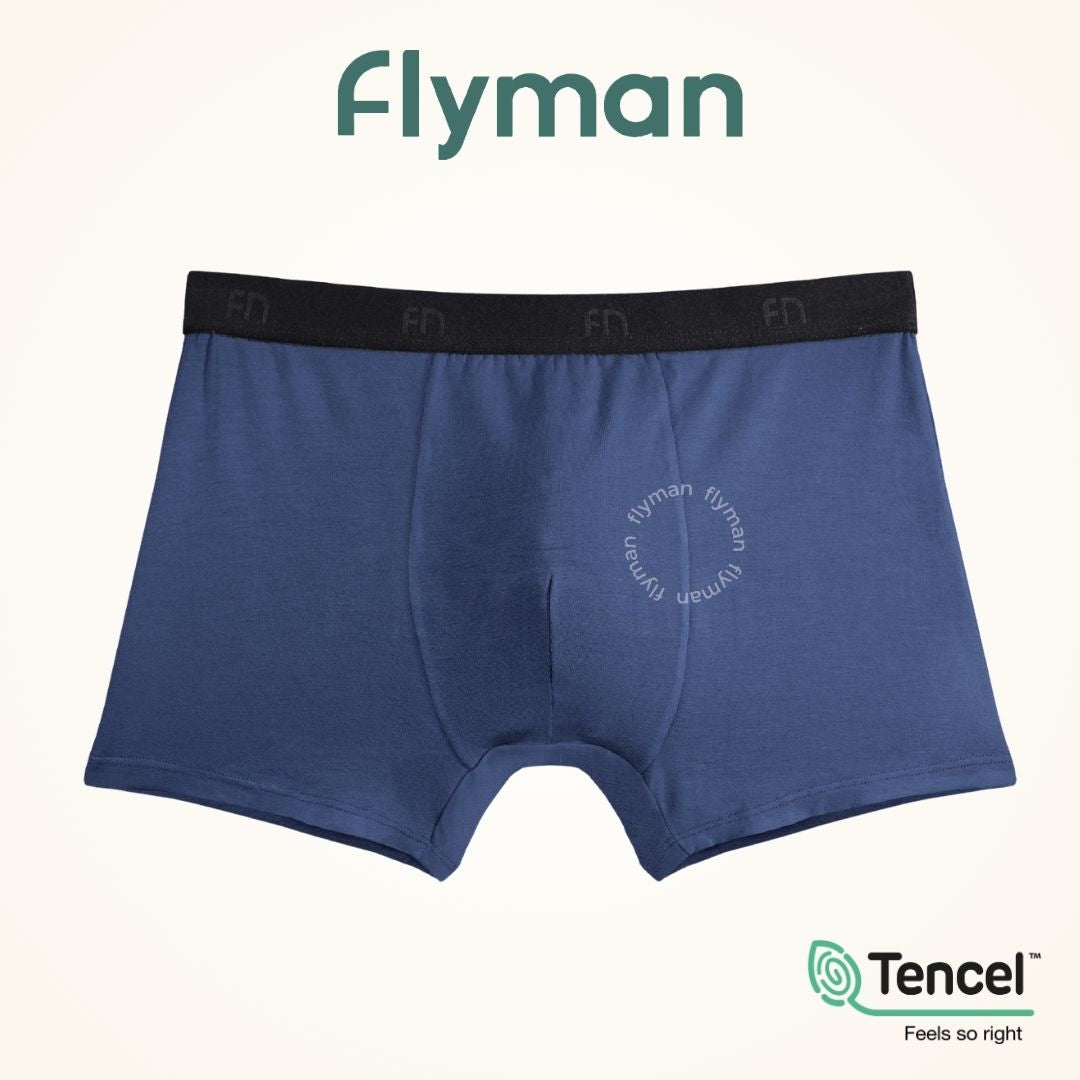 Flyman Celana Dalam Boxer Pria Tencel 1 pcs New FM 3056