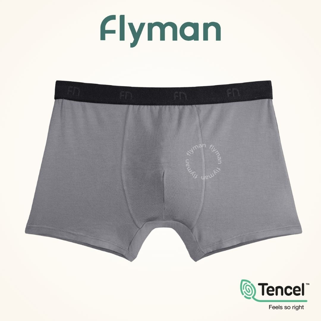 Flyman Celana Dalam Boxer Pria Tencel 1 pcs New FM 3056