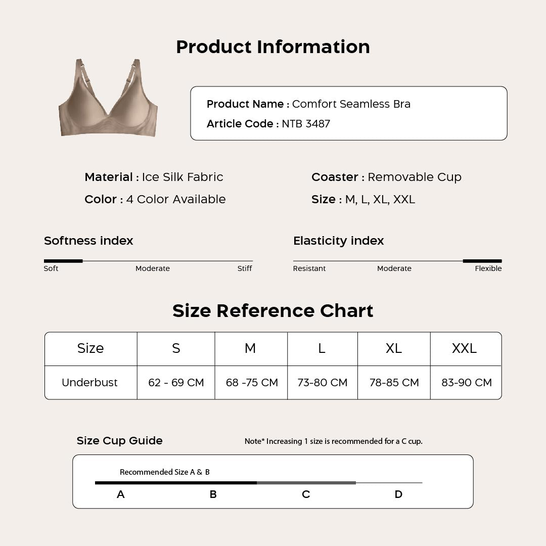 Nathalie V-Neck Seamless Bra NTB 3487
