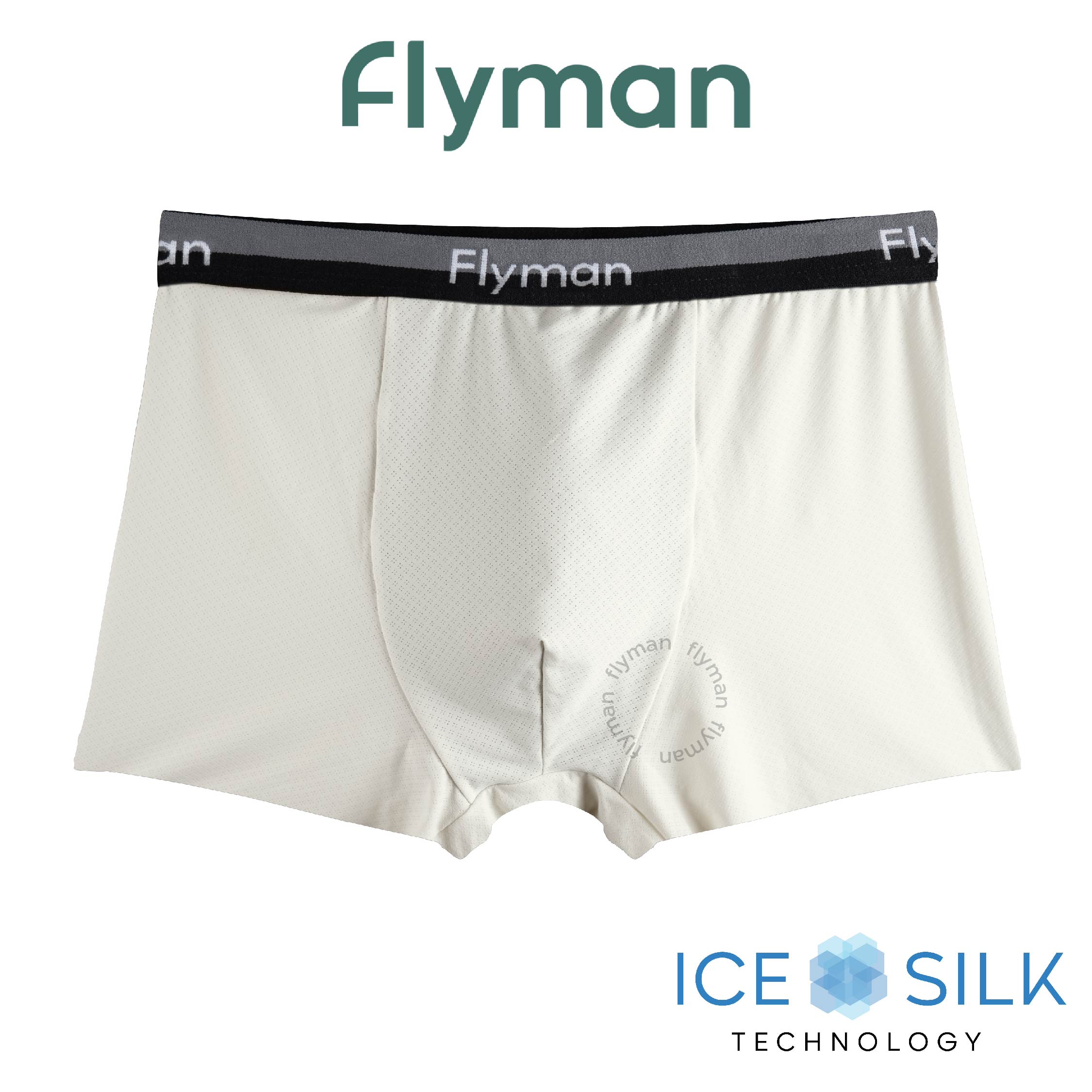 Flyman Celana Dalam Pria Boxer Ice Silk 1 pcs FM 3435