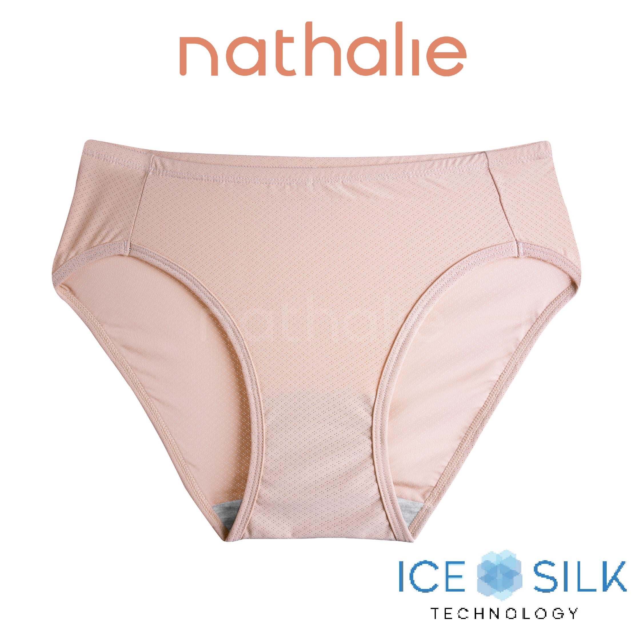 Nathalie Celana Dalam Wanita High Cut Ice Silk Panty CD Cewek Clana Dalem Quick Dry Panties 3 pcs NTC 3486