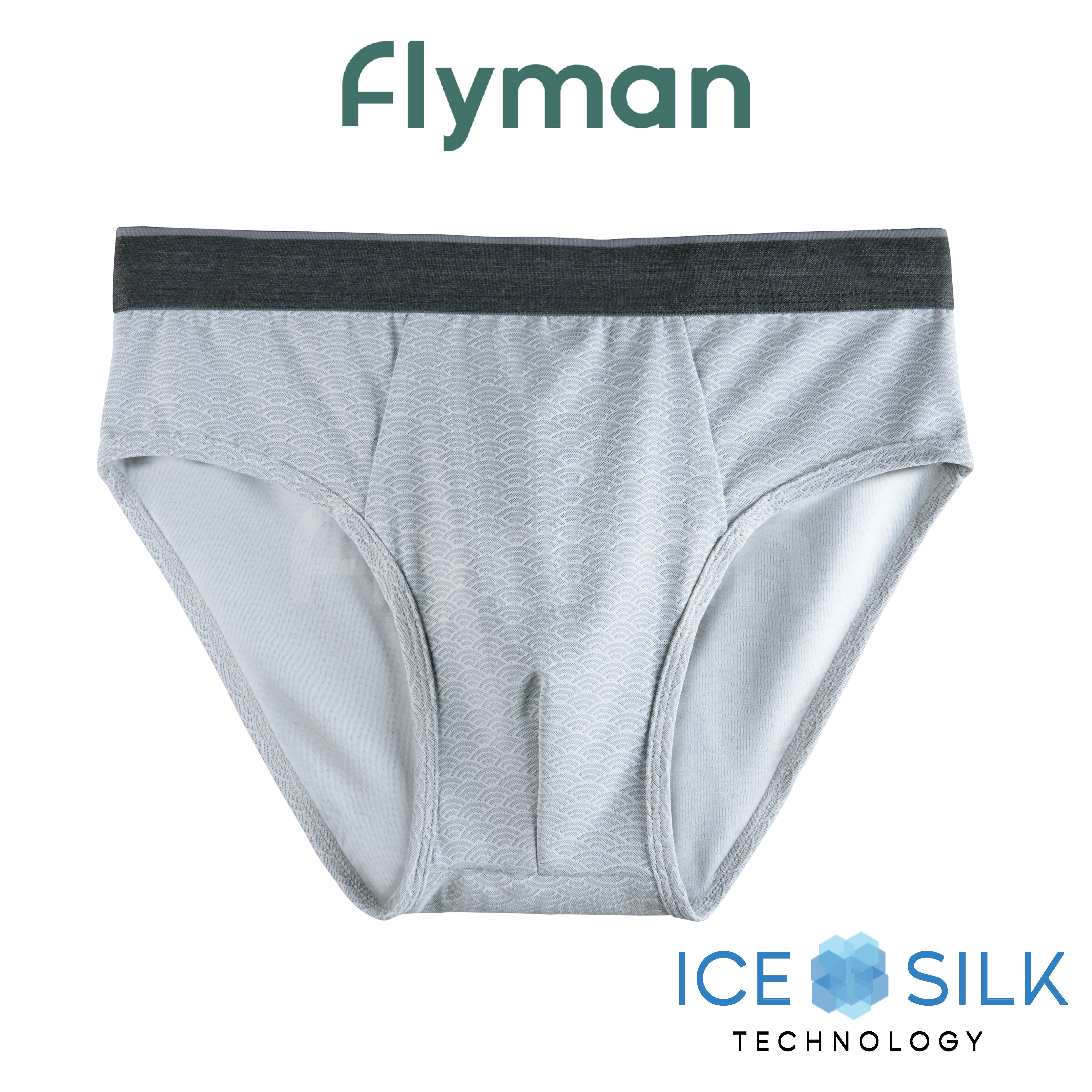 Flyman Celana Dalam Pria Brief Ice Silk 1 pcs FM 3446