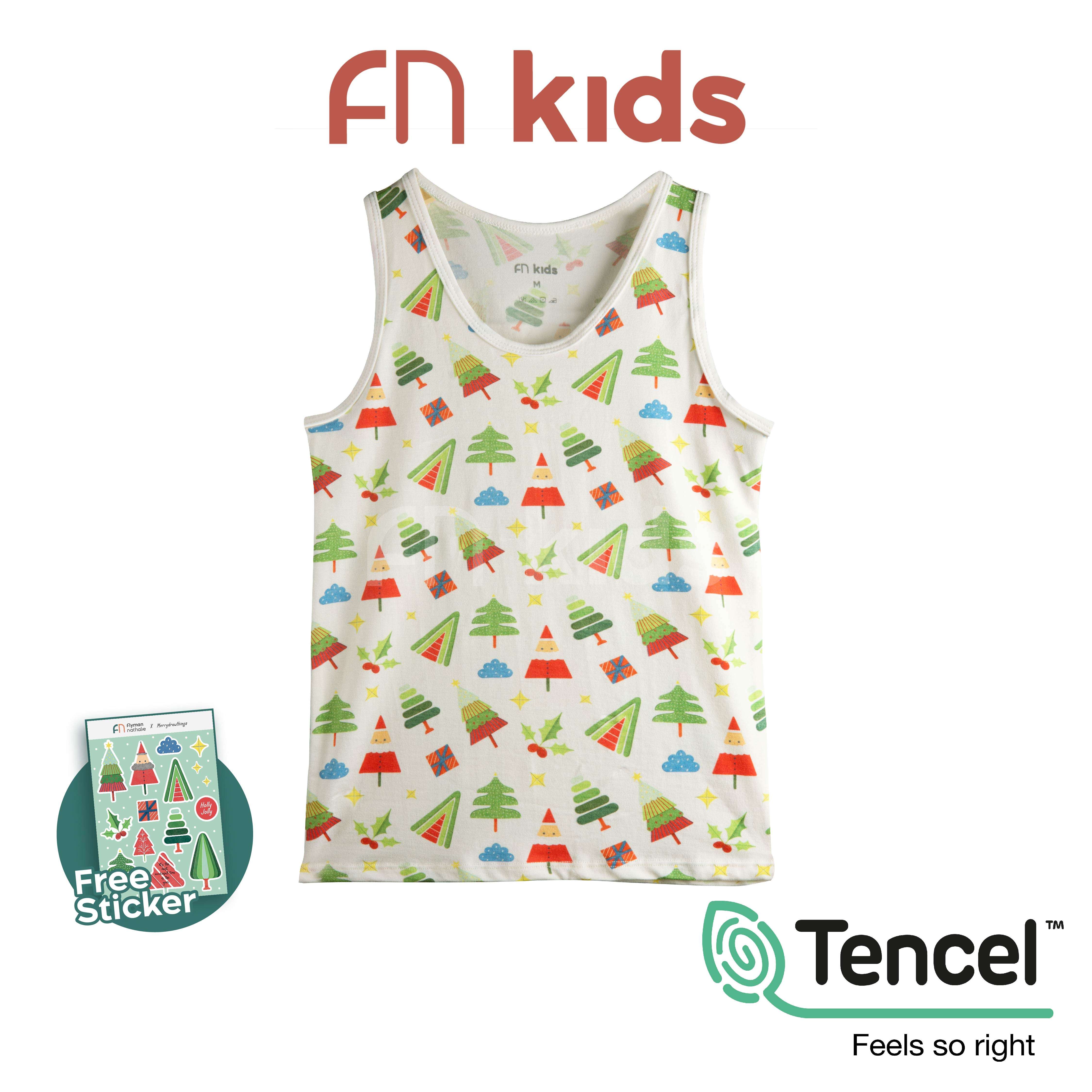 FN Kids Kaos Anak laki-laki Modal Printing Natal Tanktop Anak 1 Pcs FKA 3465