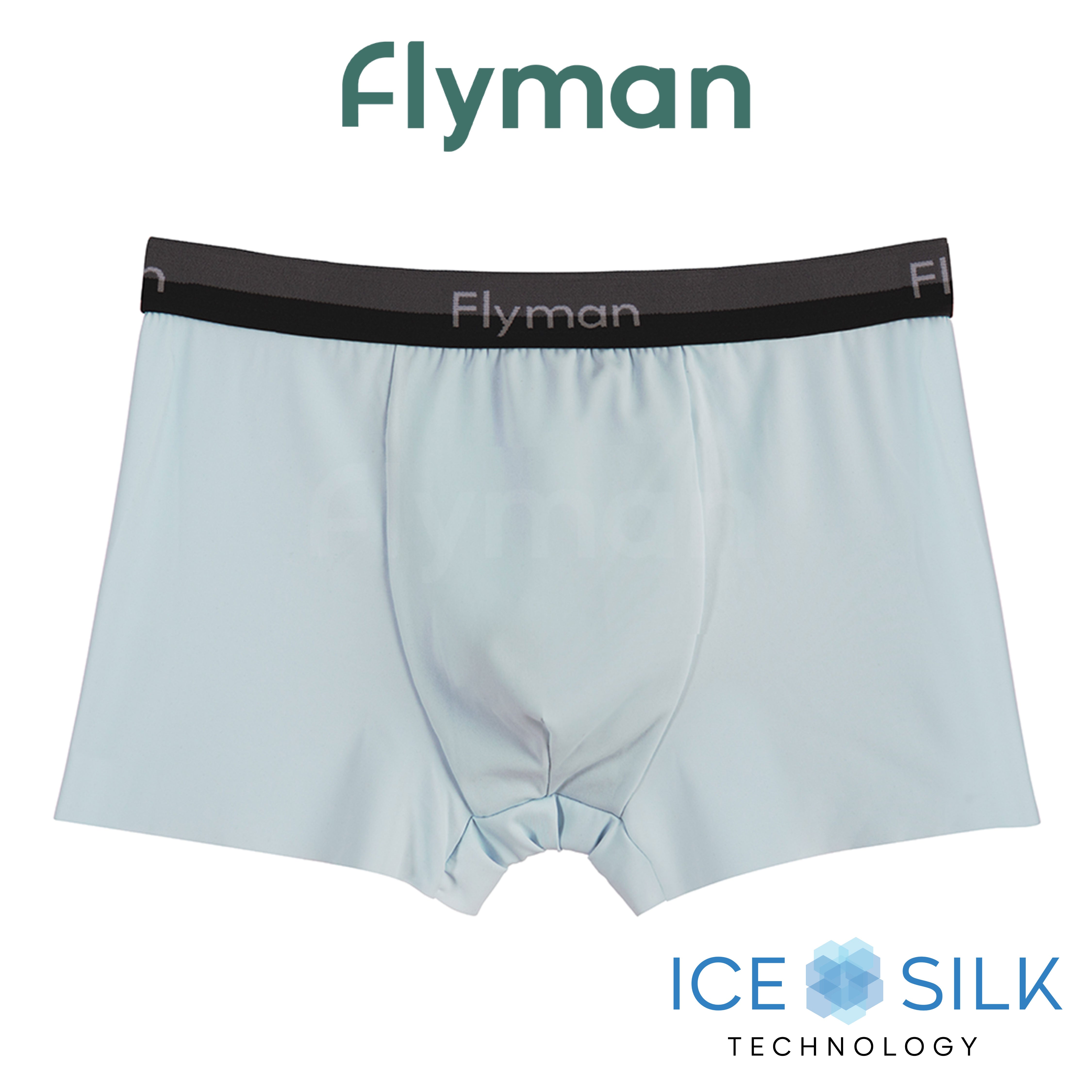 Flyman Celana Dalam Pria Boxer Ice Silk 1 pcs FM 3425