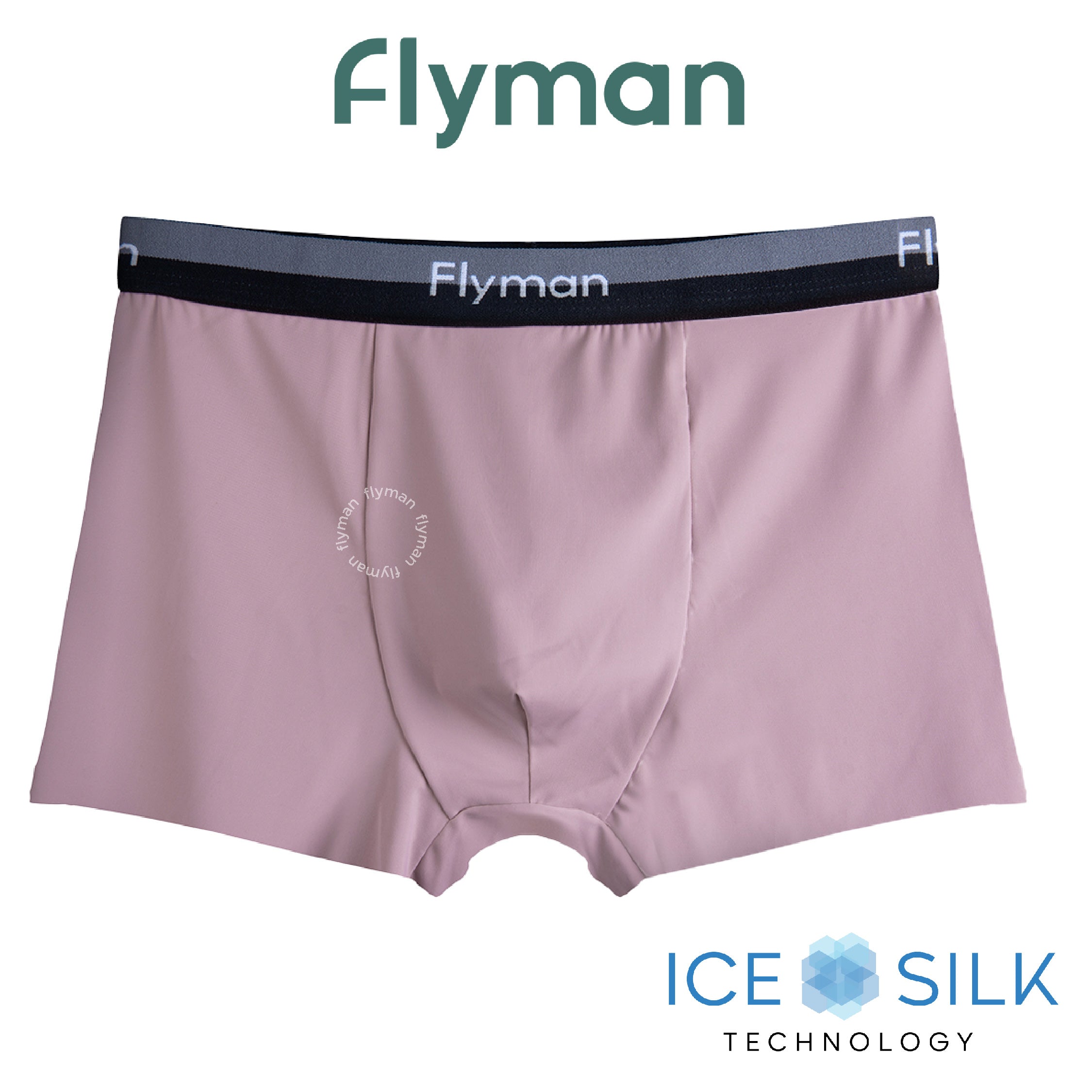 Flyman Celana Dalam Pria Boxer Ice Silk 1 pcs FM 3425
