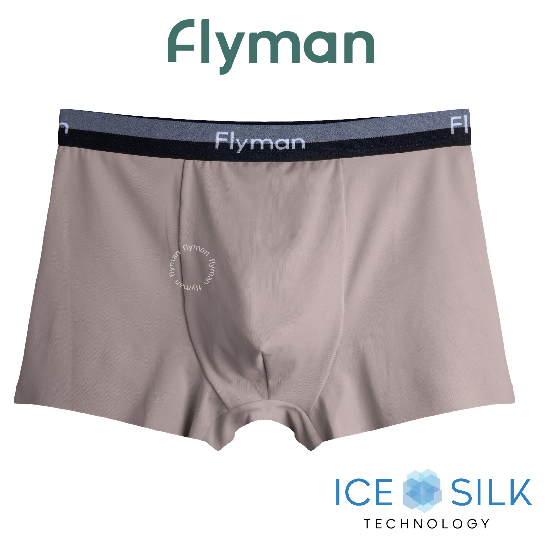 Flyman Celana Dalam Pria Boxer Ice Silk 1 pcs FM 3425