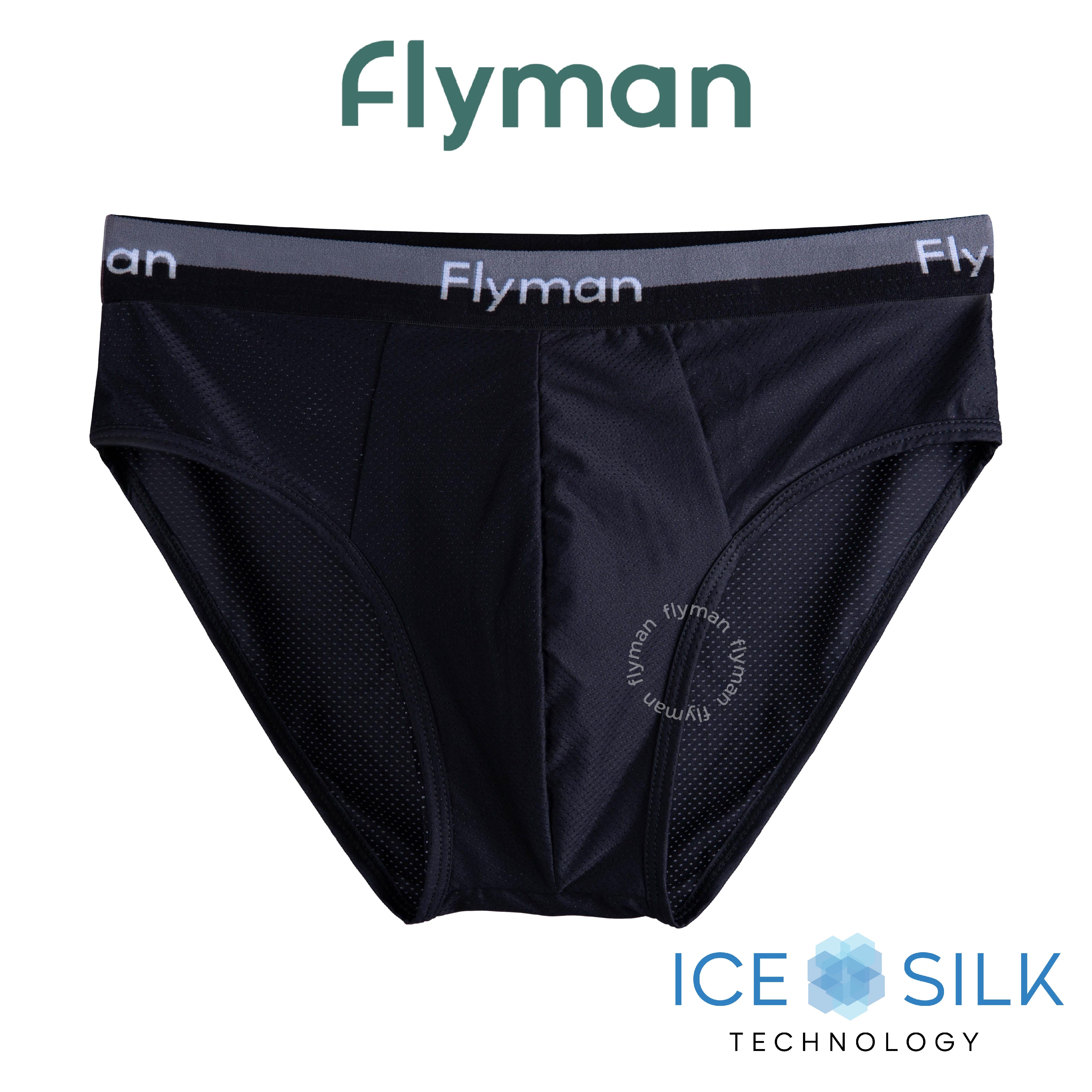 Flyman Celana Dalam Pria Brief Ice Silk 1 pcs FM 3364