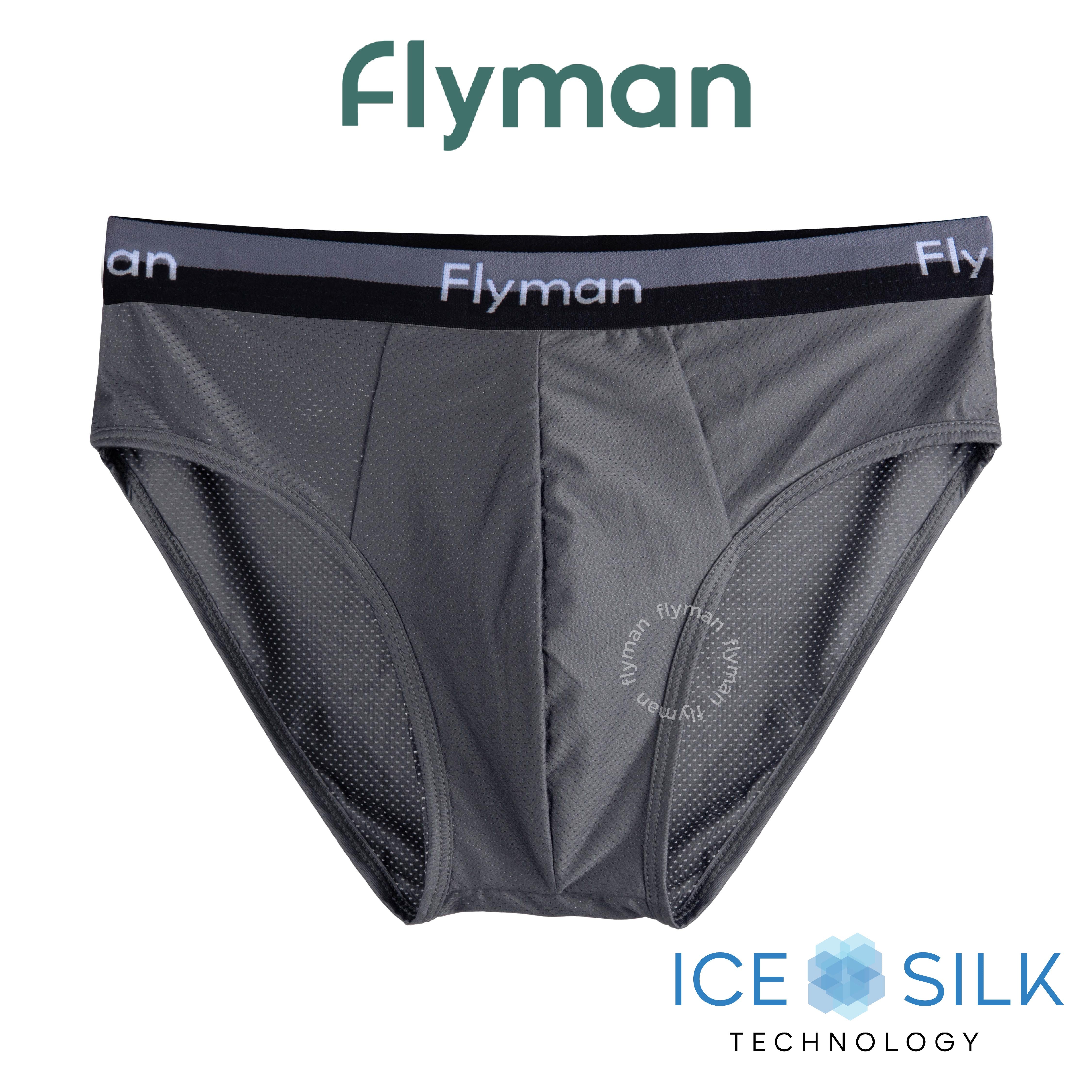 Flyman Celana Dalam Pria Brief Ice Silk 1 pcs FM 3364