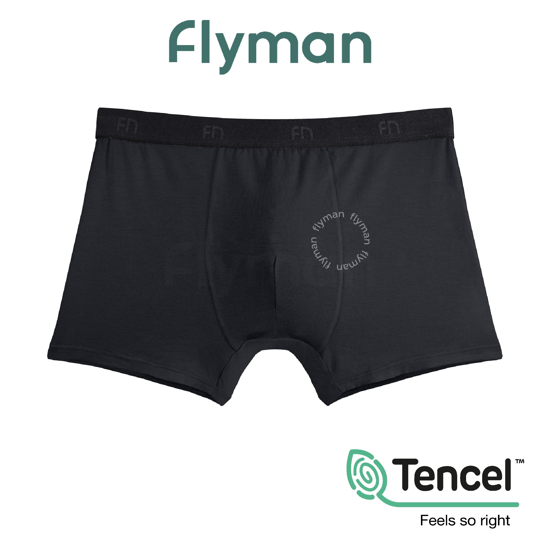 Flyman Celana Dalam Pria Boxer Tencel 1 pcs FM 3056