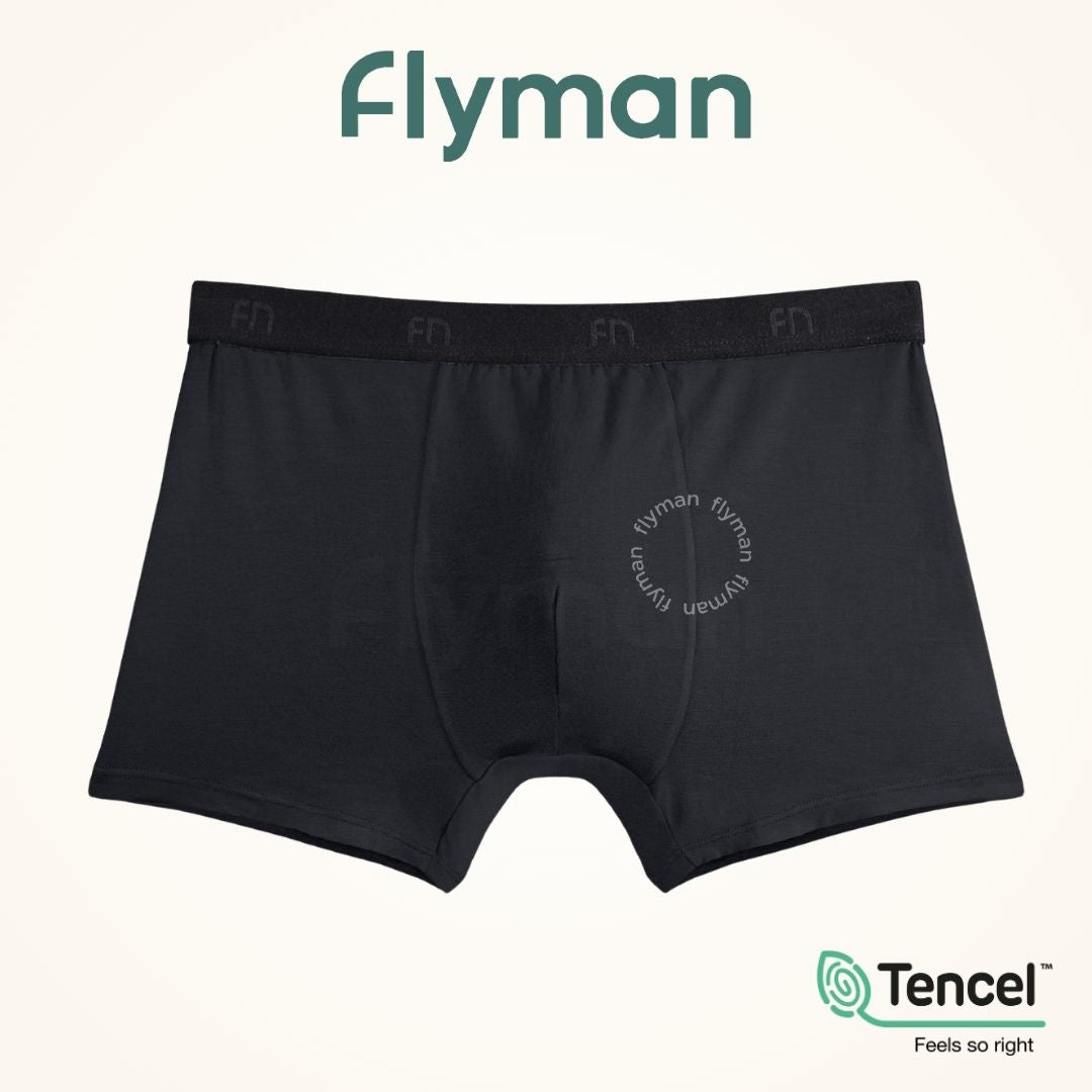 Flyman Celana Dalam Boxer Pria Tencel 1 pcs New FM 3056