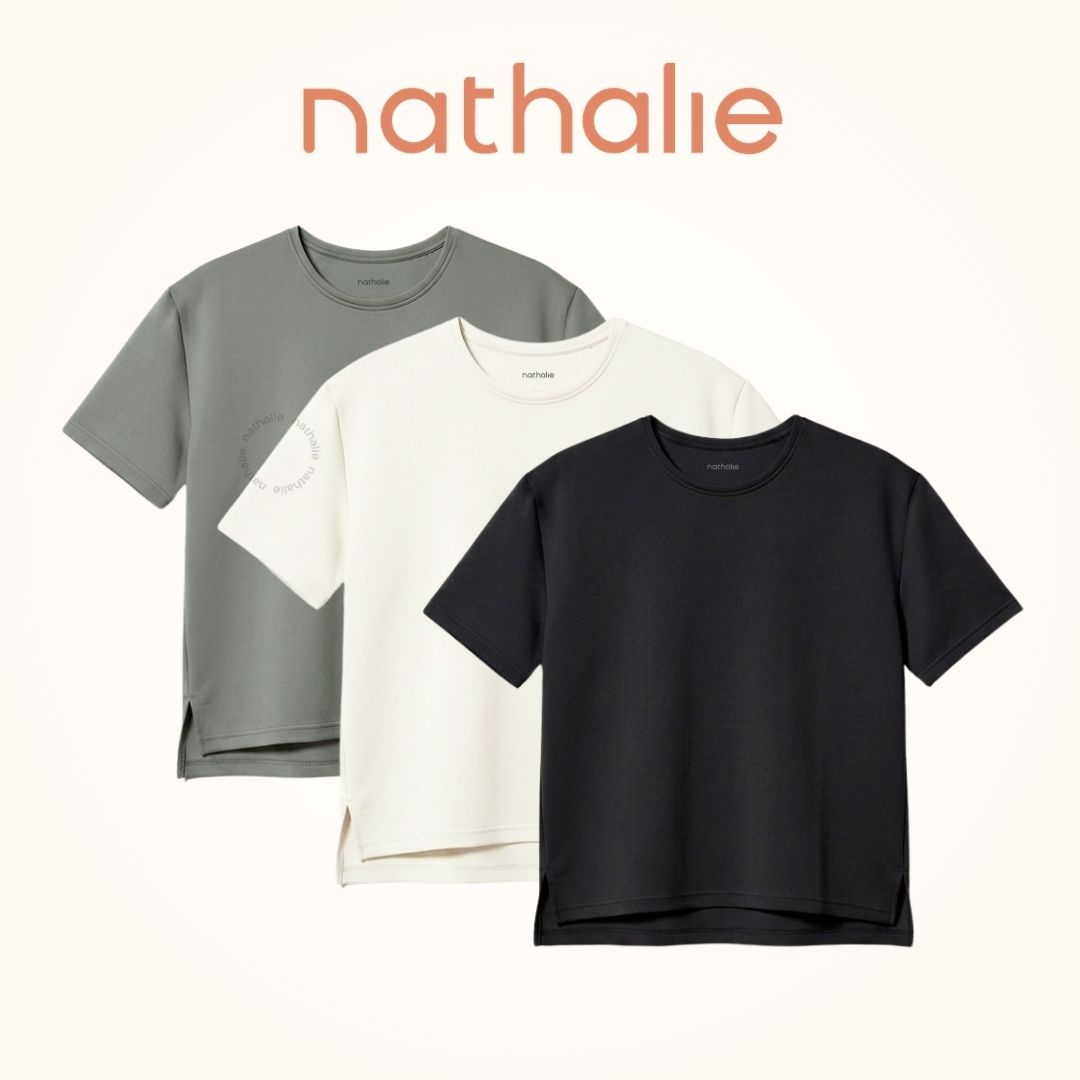 Nathalie Tshirt Boxy Kaos Boxy Wanita Scuba Premium - NTA 3608