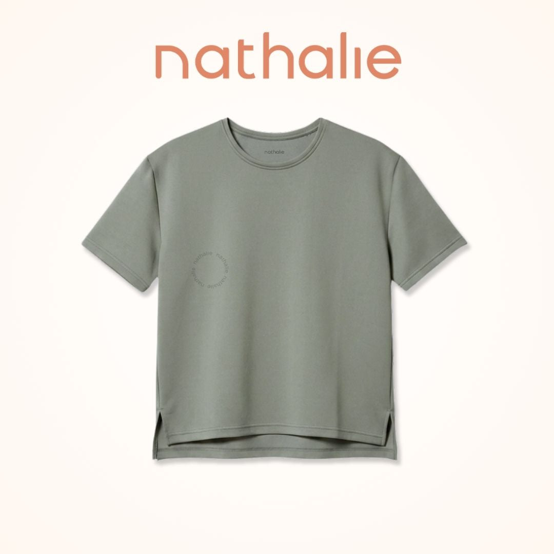 Nathalie Tshirt Boxy Kaos Boxy Wanita Scuba Premium - NTA 3608