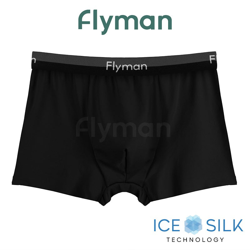 Flyman Celana Dalam Pria Boxer Ice Silk 1 pcs FM 3425