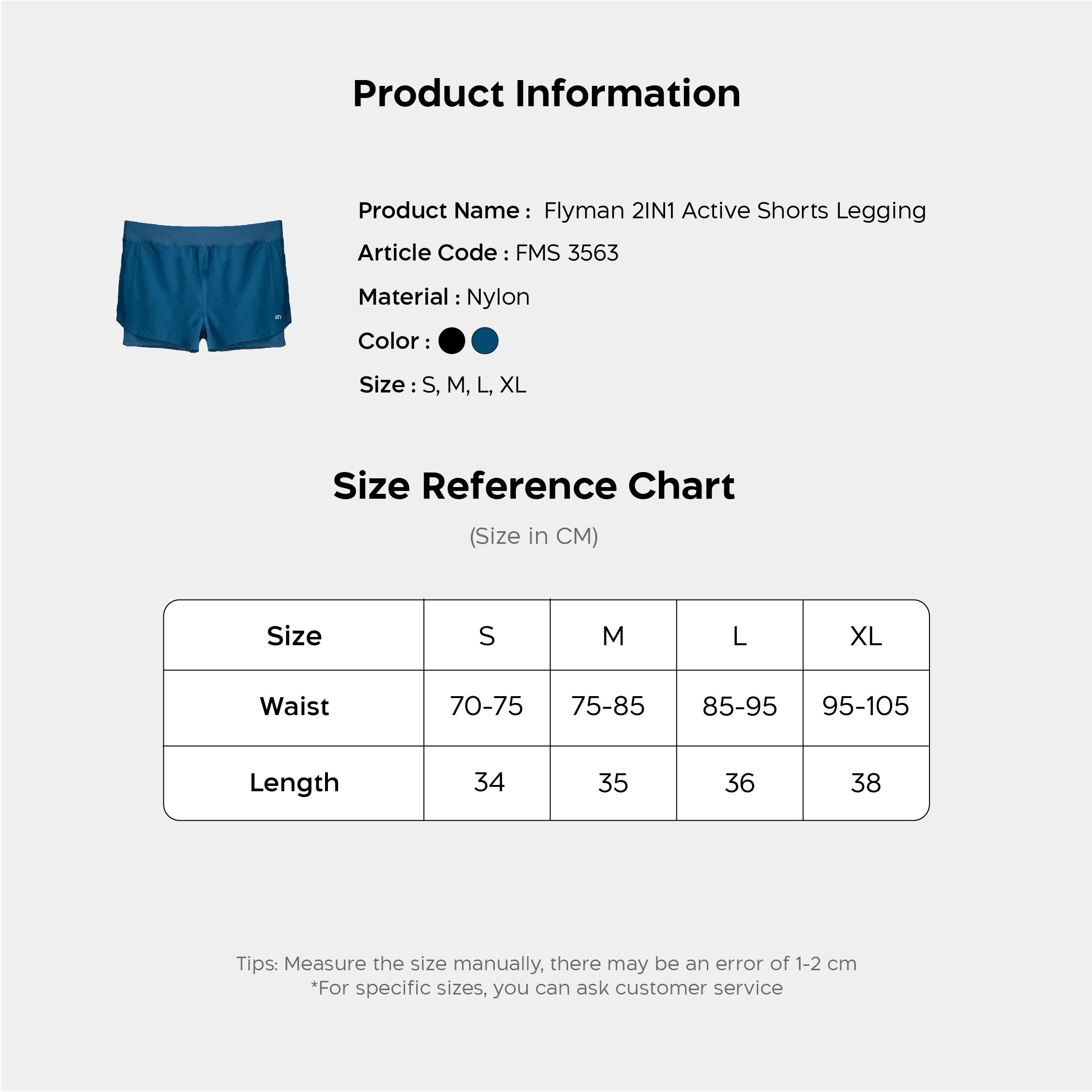 Flyman Sport Short Pants FMS 3563