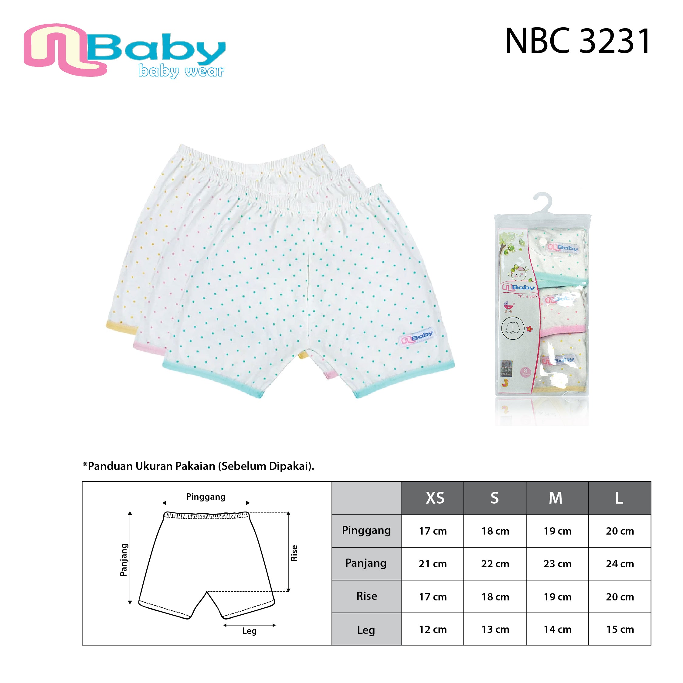 NBaby Short Pants NBc 3231