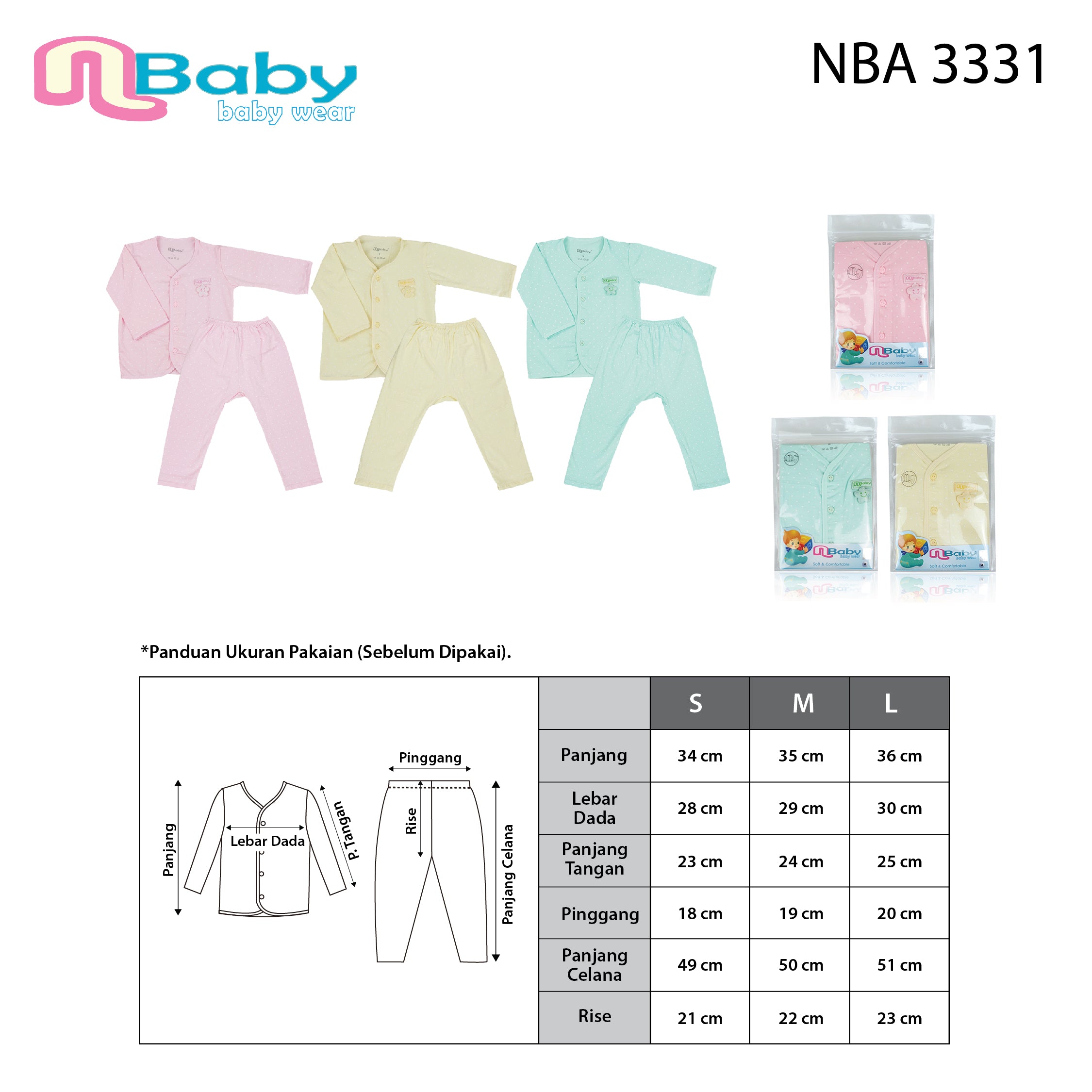 NBaby Long Set NBA 3331