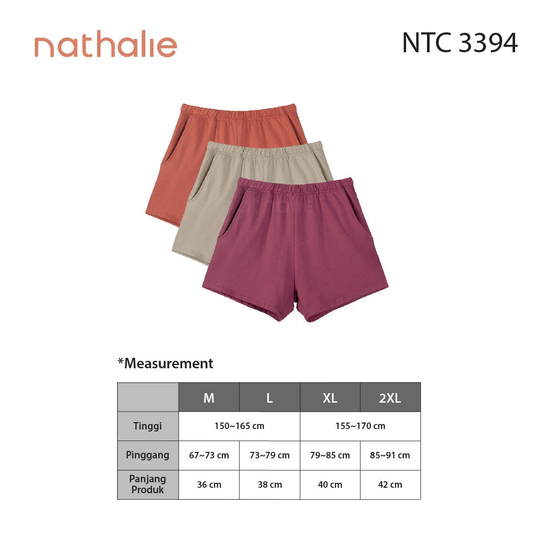 Nathalie Celana Santai Wanita Rumahan Clana Harian Katun 1 PCS NTC 3394